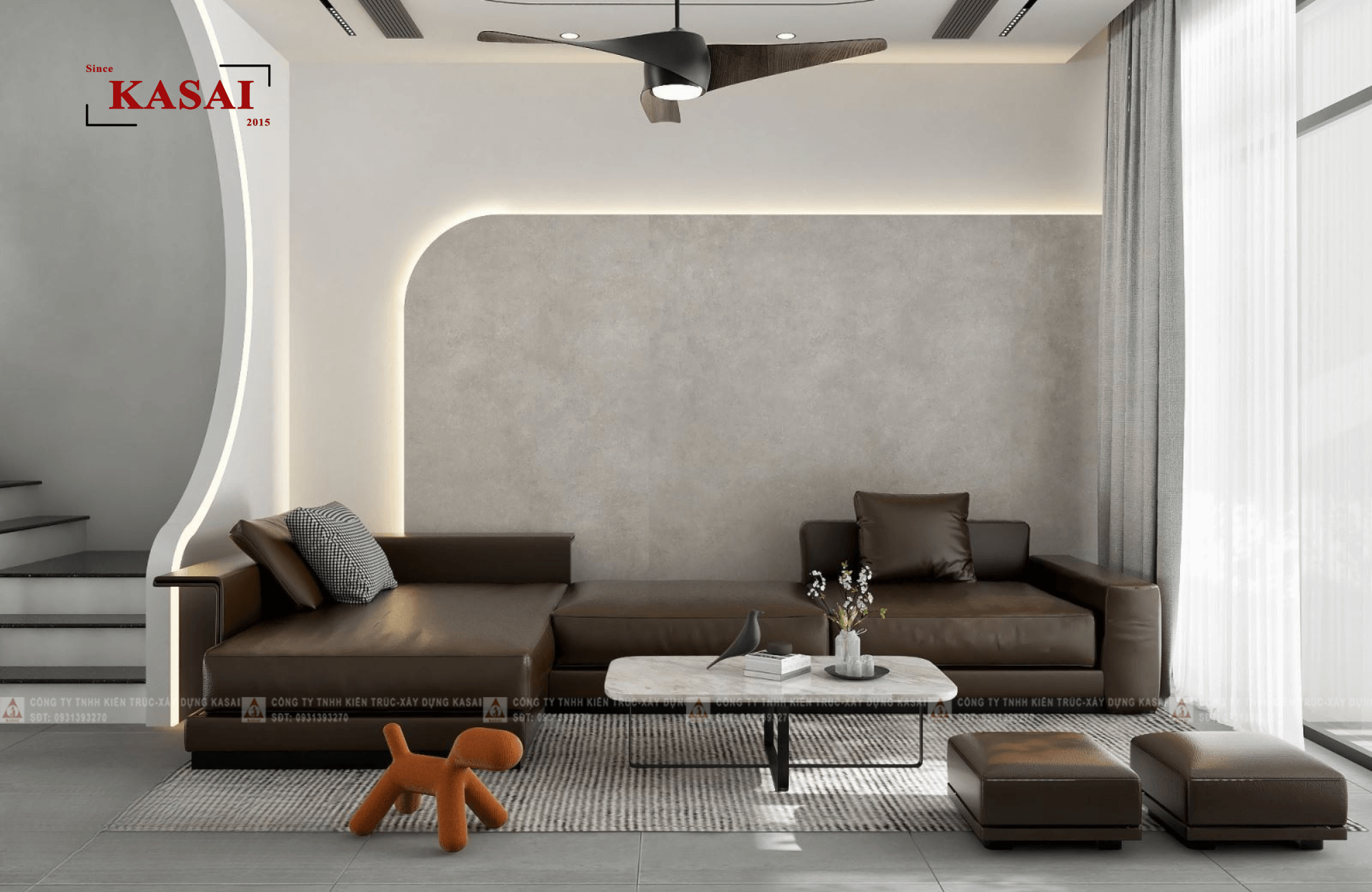 Thiết kế phòng khách dành cho nhà ống 1