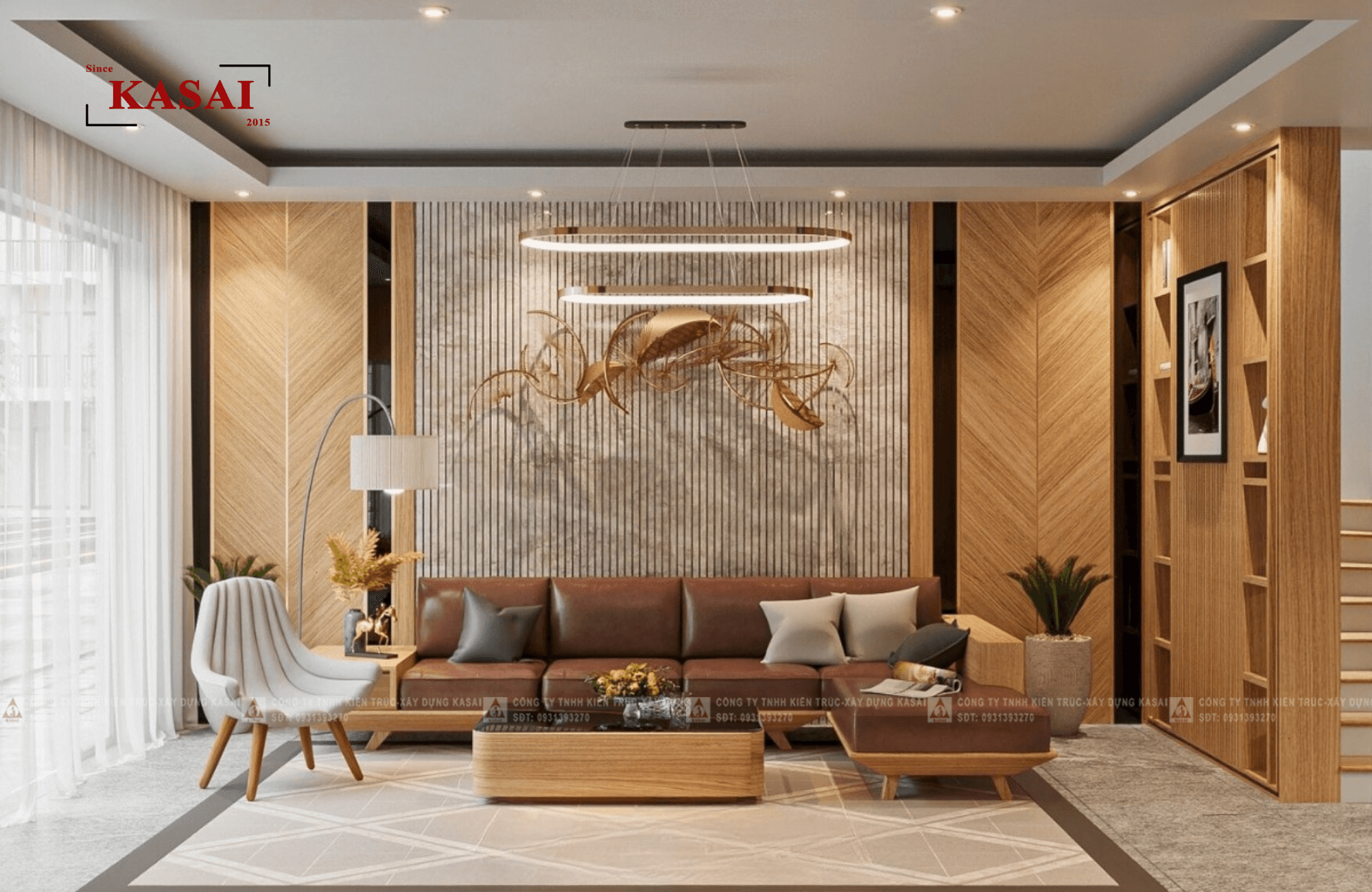 Thiết kế phòng khách dành cho nhà ống 10