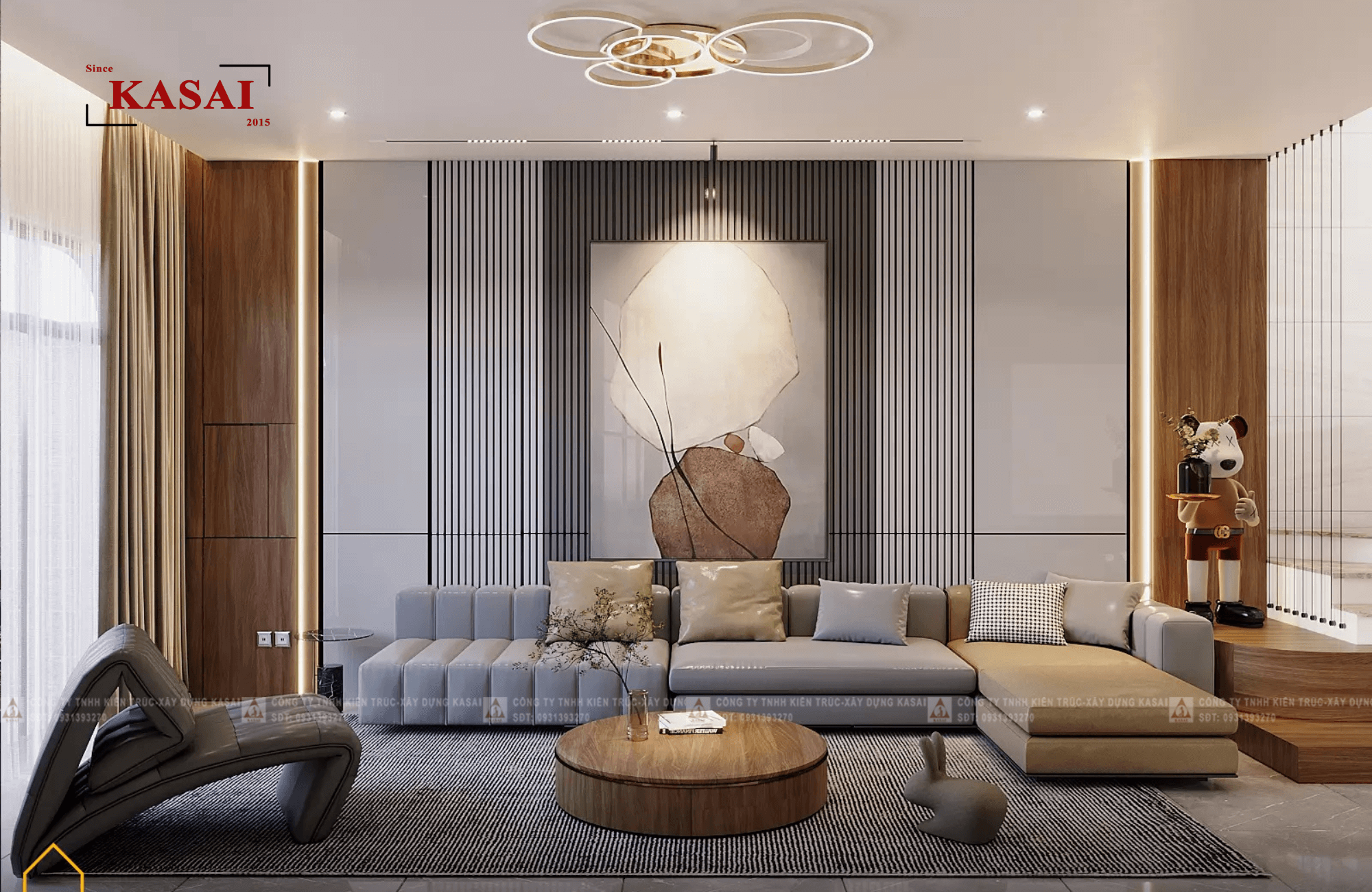 Thiết kế phòng khách dành cho nhà ống 3