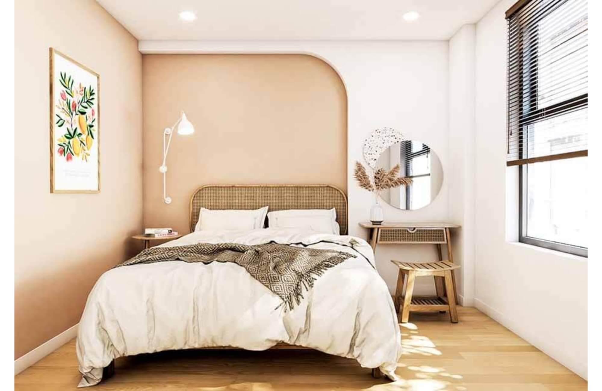 Thiết kế phòng ngủ nhỏ 3mx3m tối giản đẹp