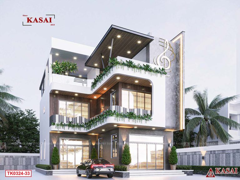 Biệt thự hiện đại 3 tầng