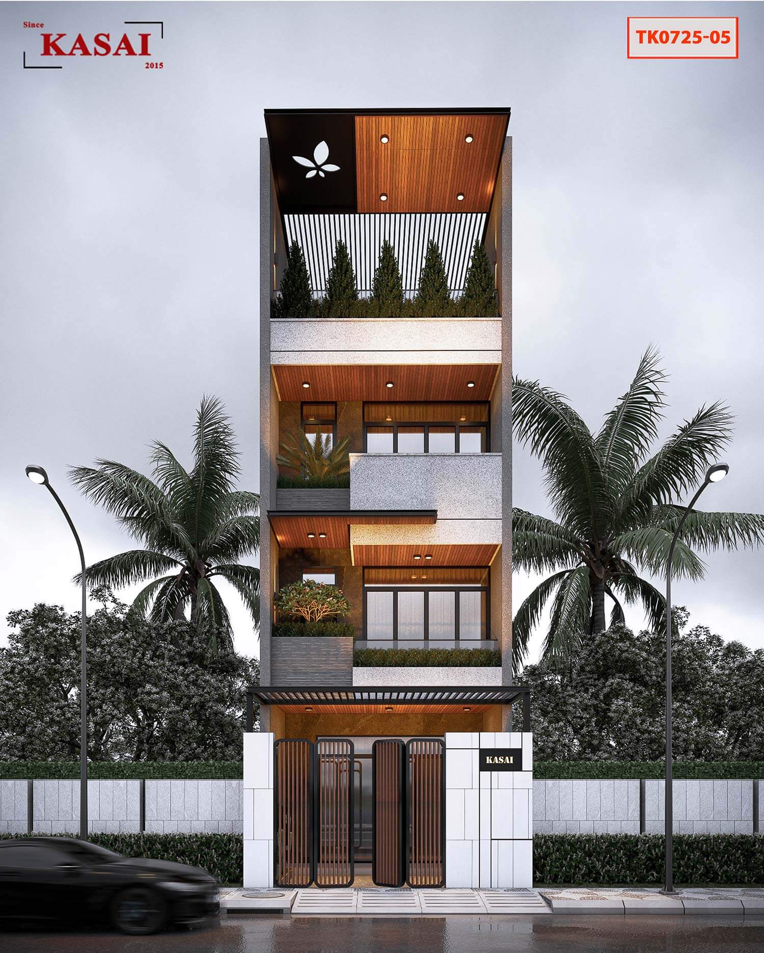 Nhà 3 tầng 1 tum đẹp