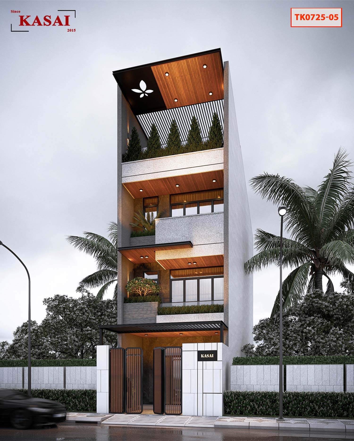 Nhà 3 tầng 1 tum đẹp