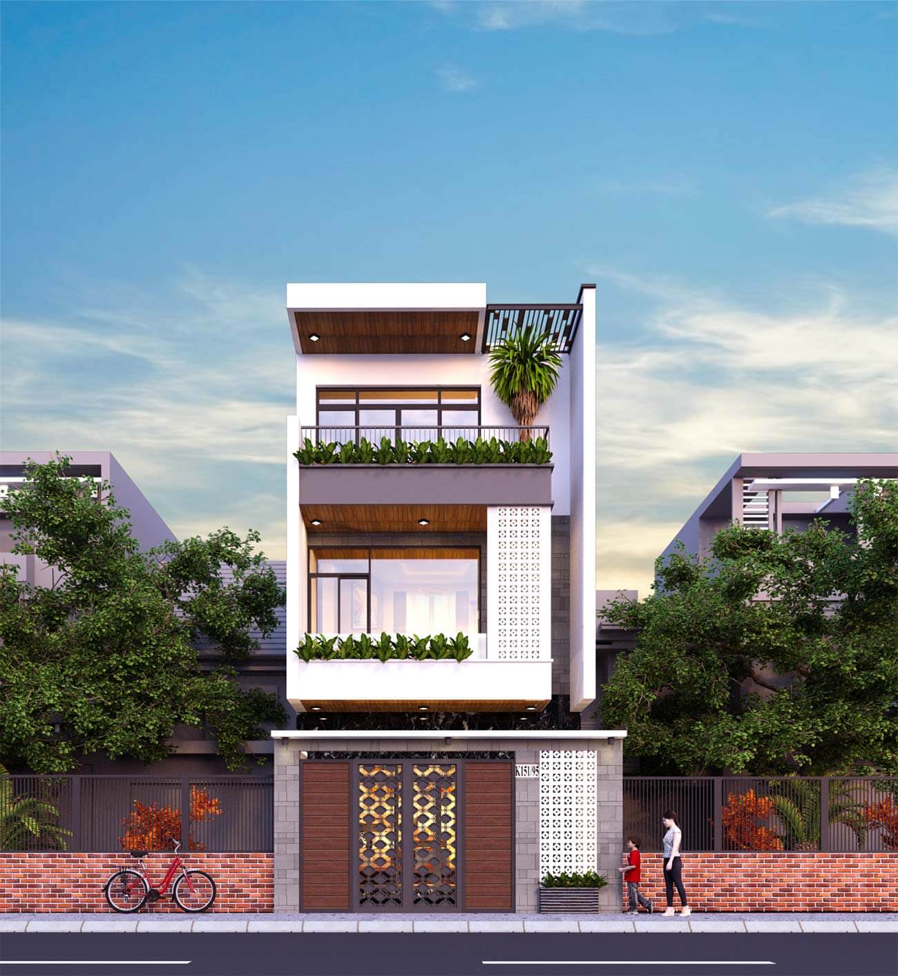 Nhà ống 3 phòng ngủ 1 phòng thờ