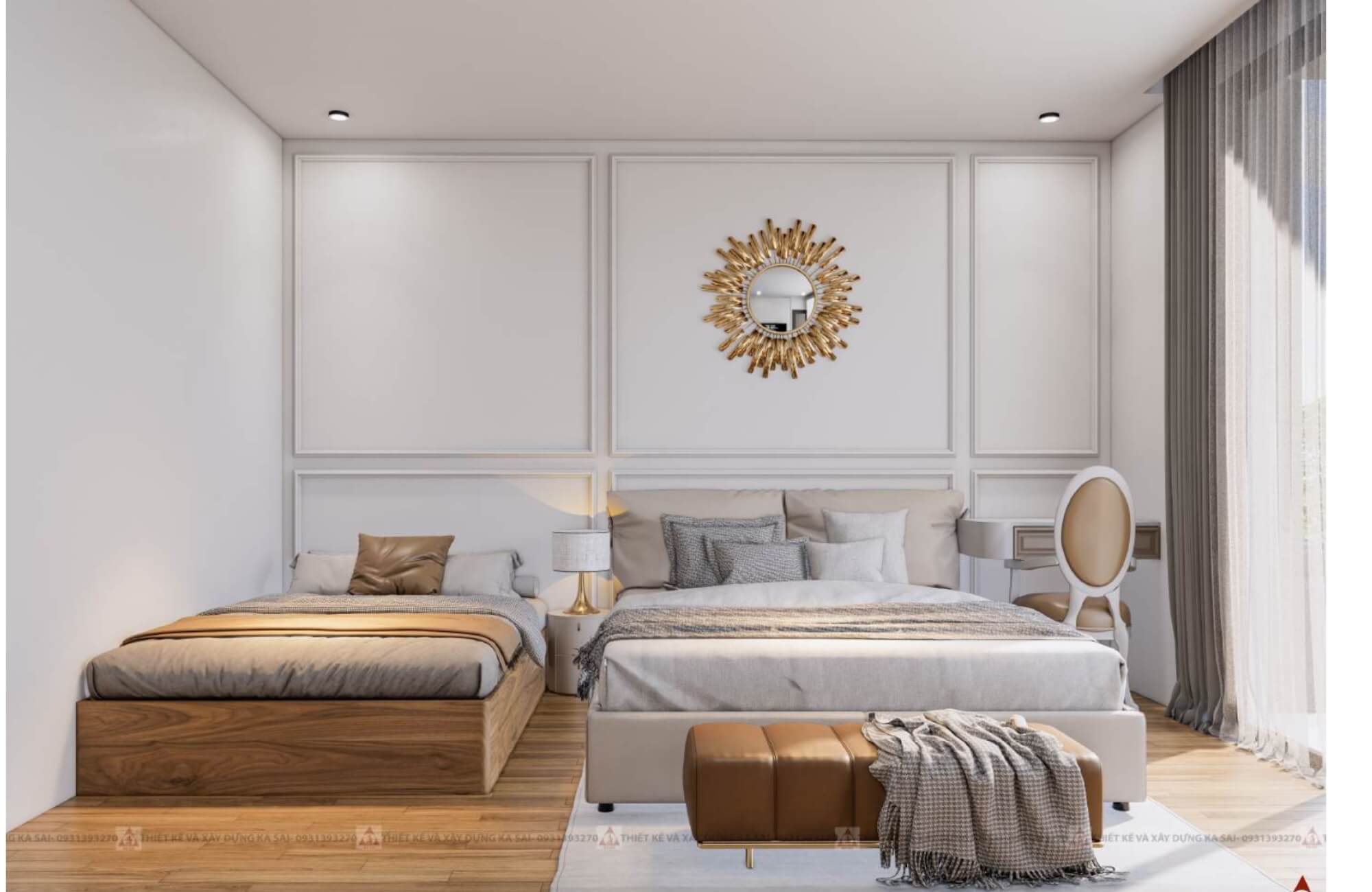 Phòng 2 thiết kế khách sạn 5 tầng