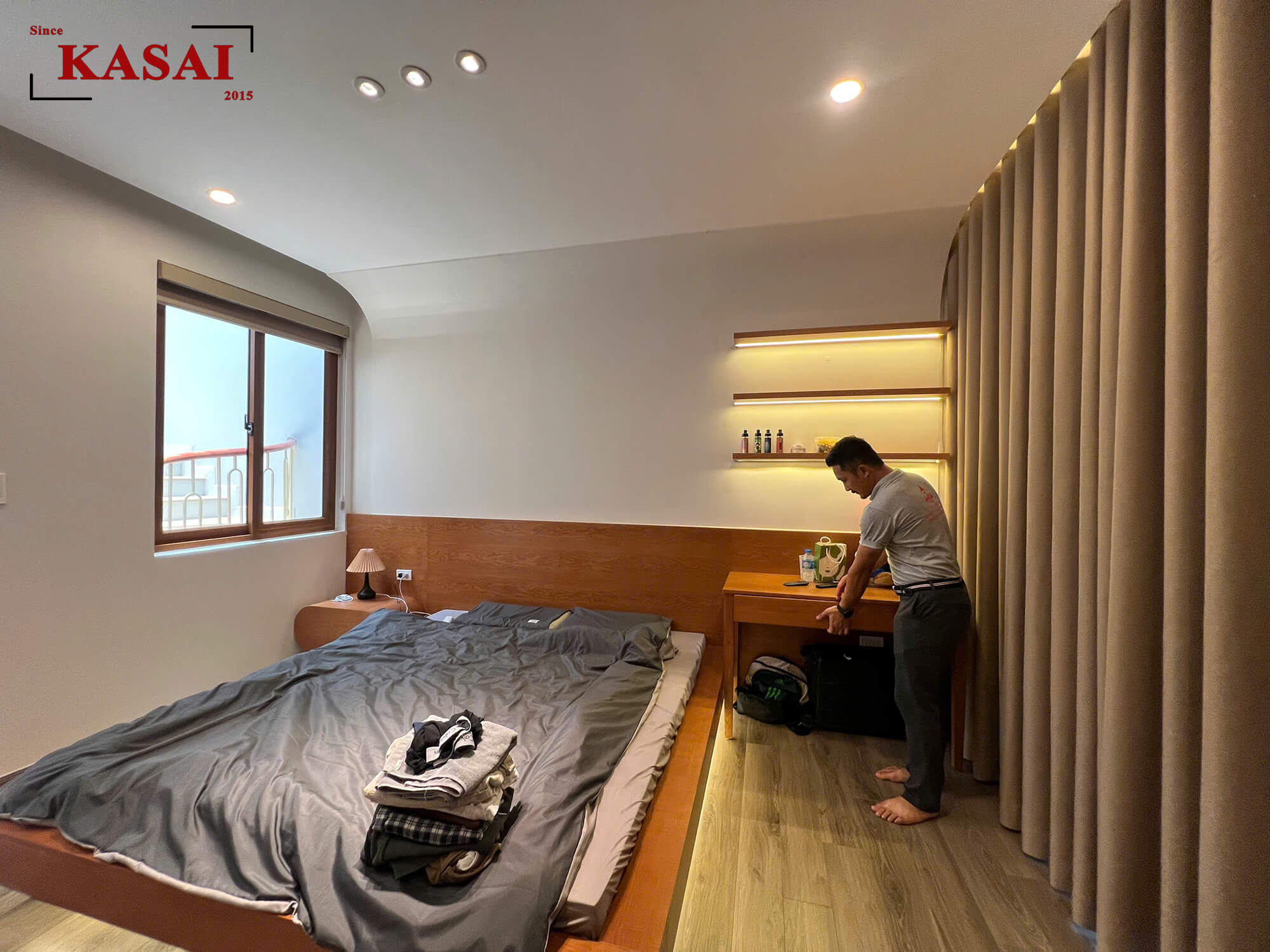 Phòng ngủ 2 nhà 3 tầng Hà Nội
