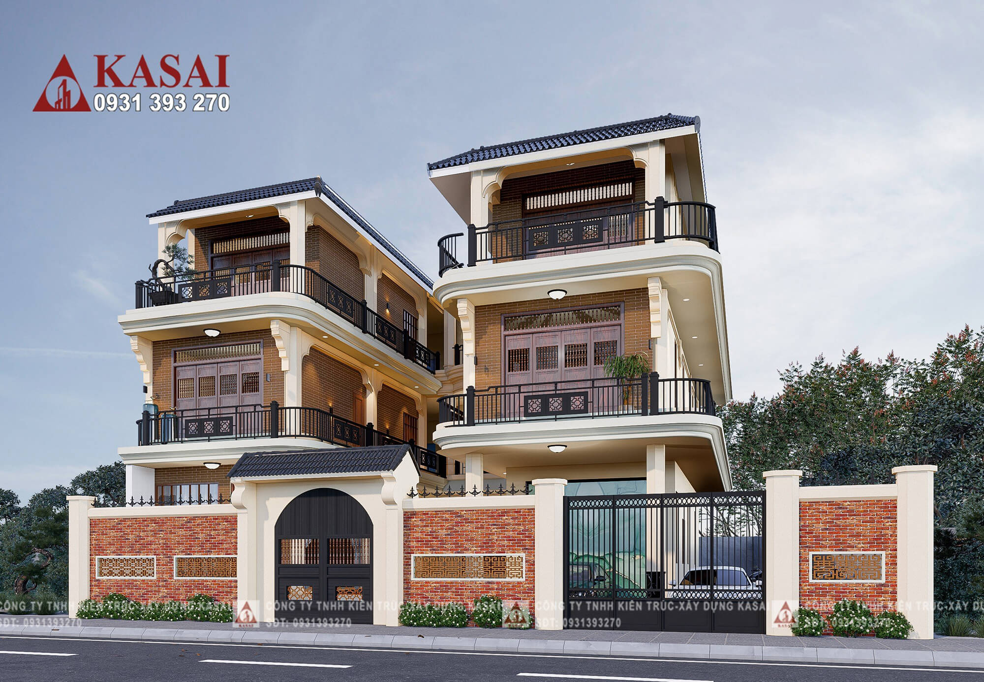 Thiết kế khách sạn 14x18m đẹp