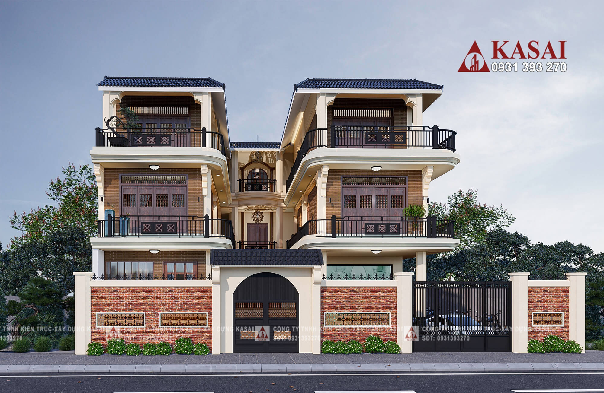 Thiết kế khách sạn 14x18m hòa quyện cổ điển và hiện đại
