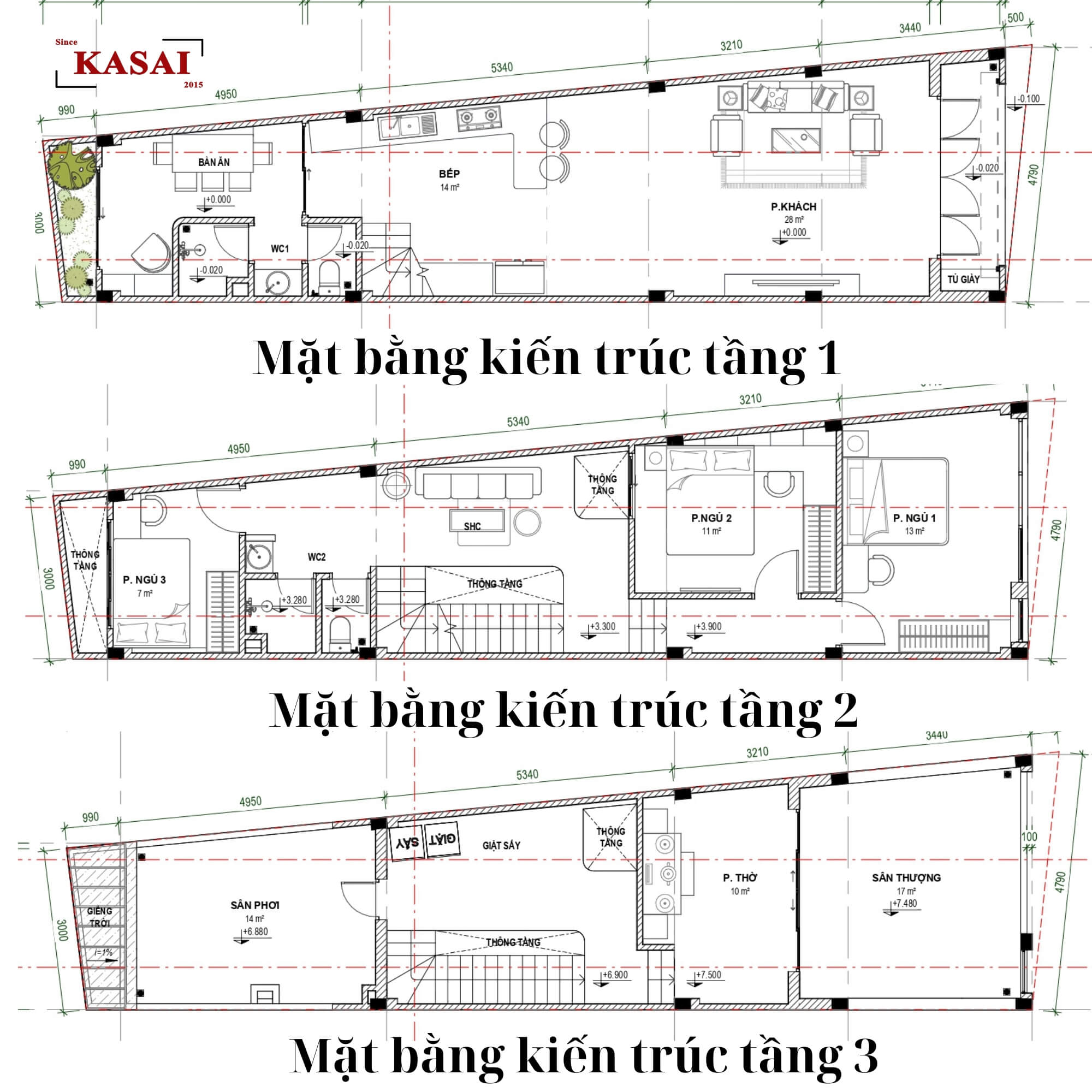 Bản vẽ thiết kế nhà 4,5x18m