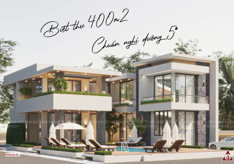 Biệt thự 400m2 chuẩn nghỉ dưỡng 5*
