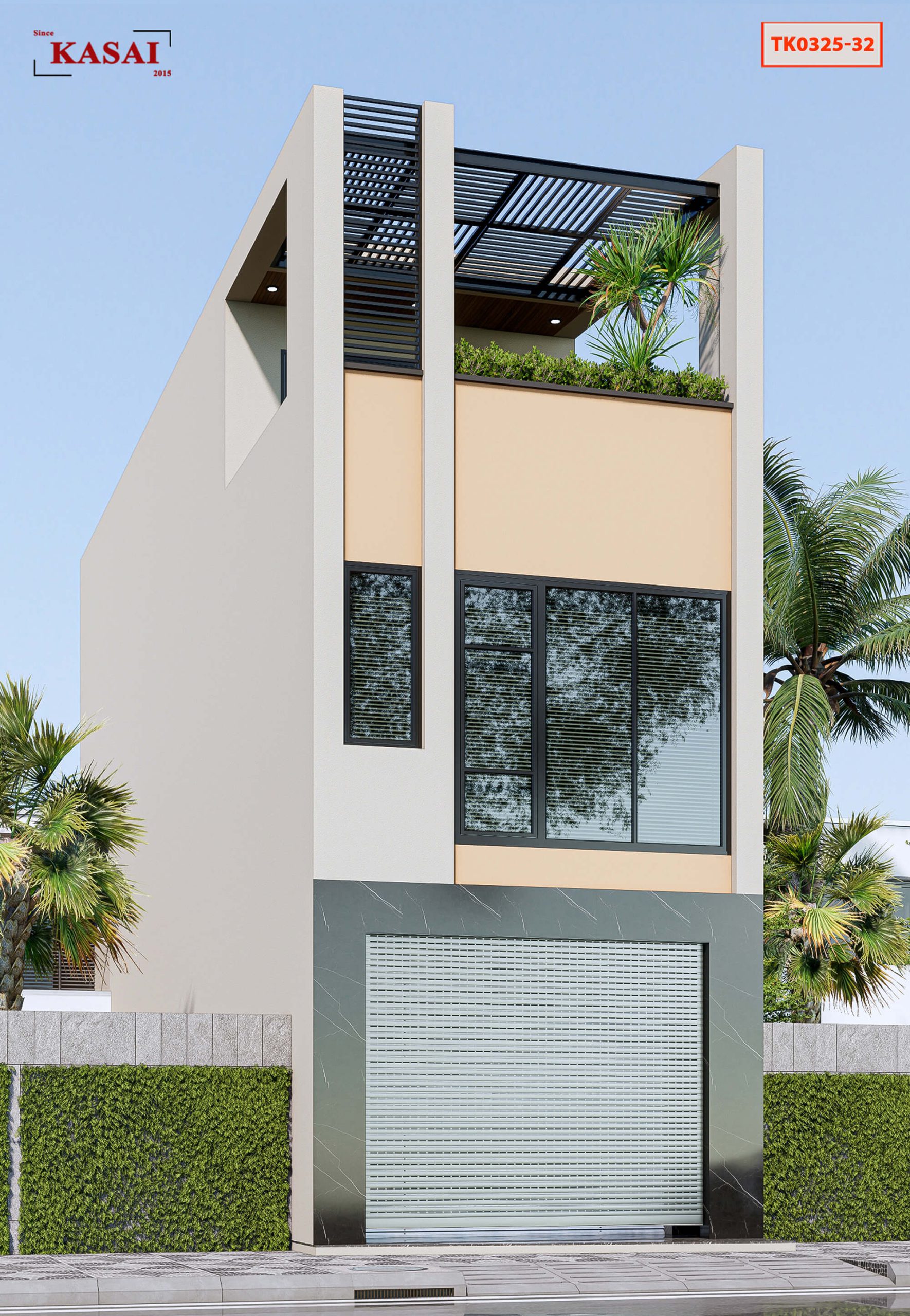 Thiết kế nhà 4,5 x18m hiện đại