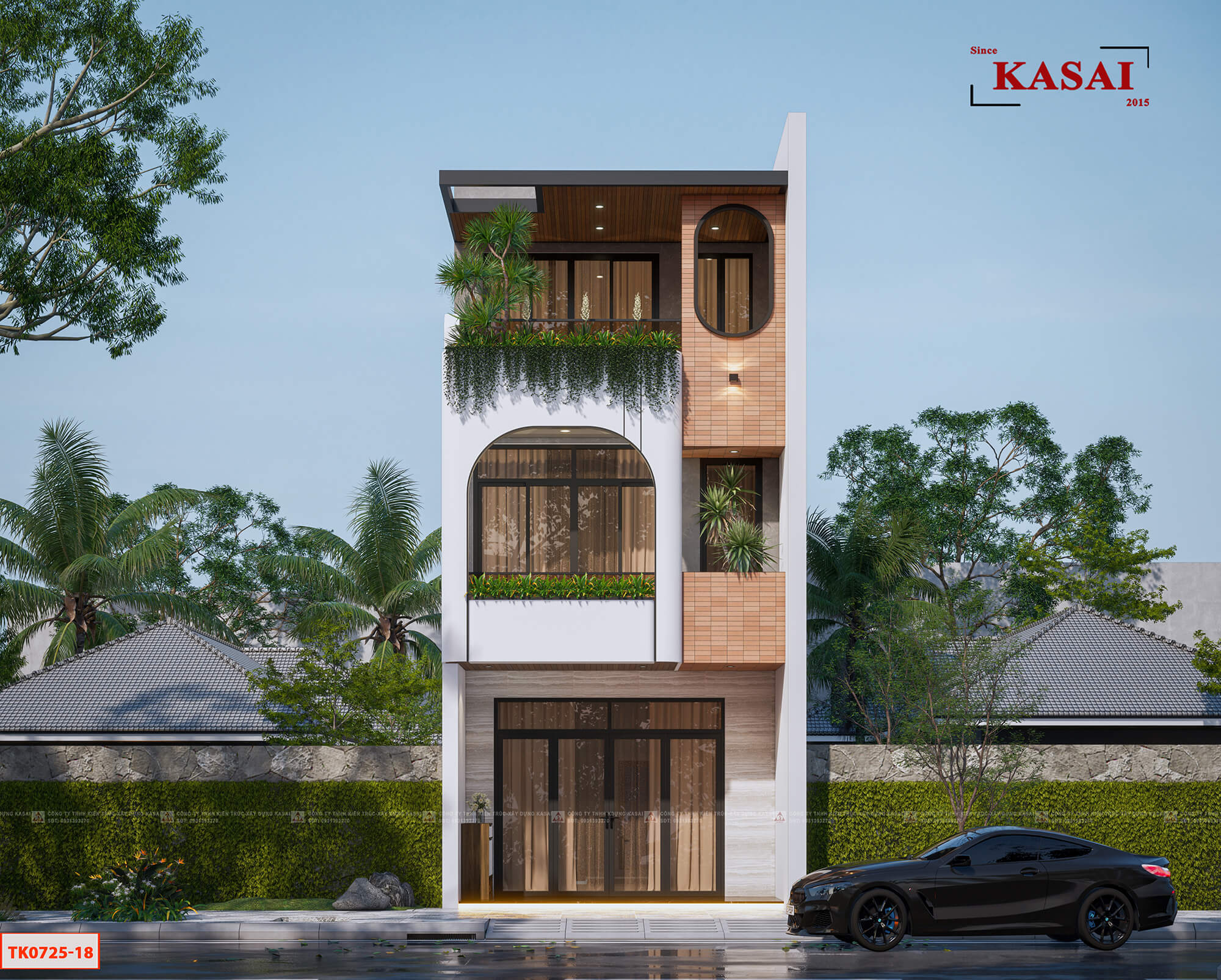 5x14m nhà 5×14 3 phòng ngủ đẹp hiện đại đầy điểm nhấn