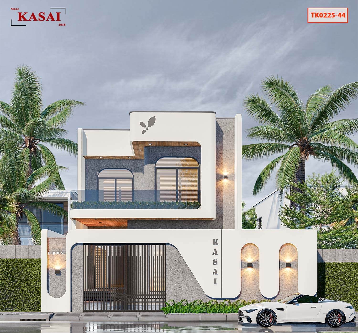 6x20 bản vẽ thiết kế mặt tièn 6m 2 tầng