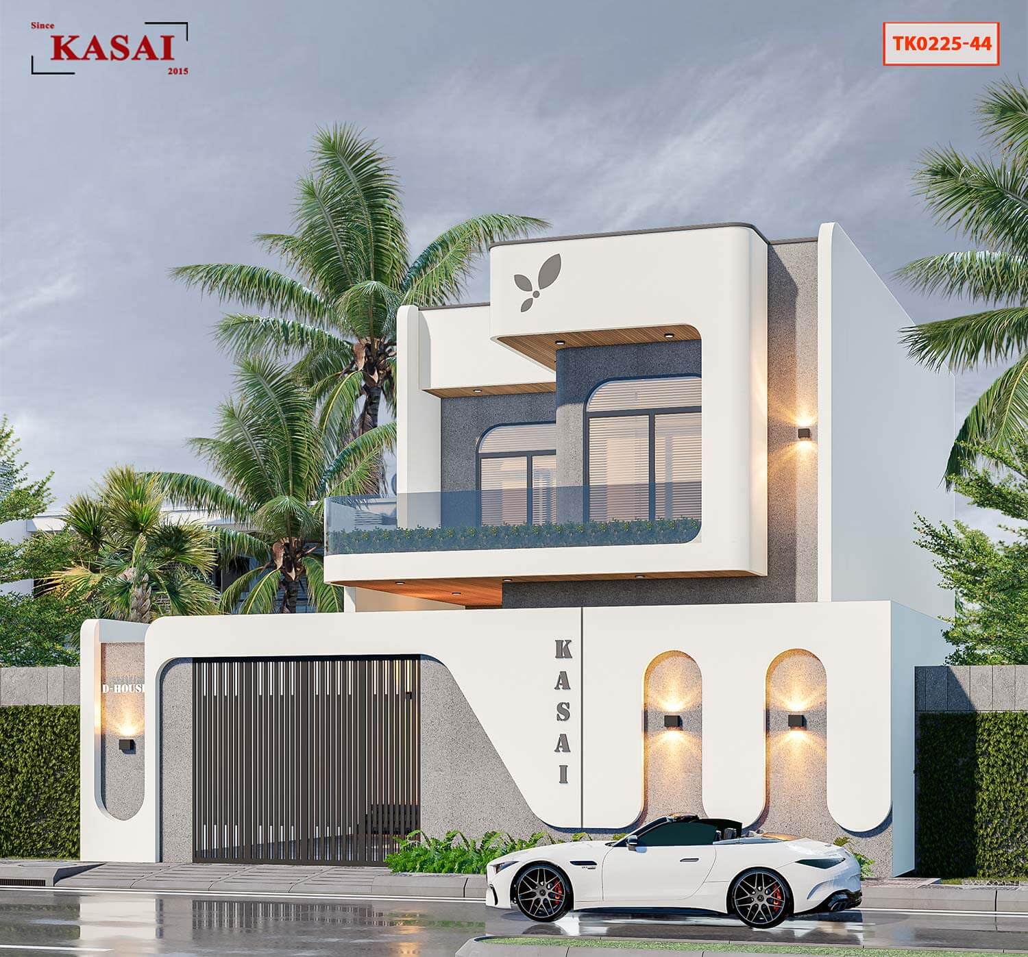 6x20 bản vẽ thiết kế mặt tièn 6m 2 tầng