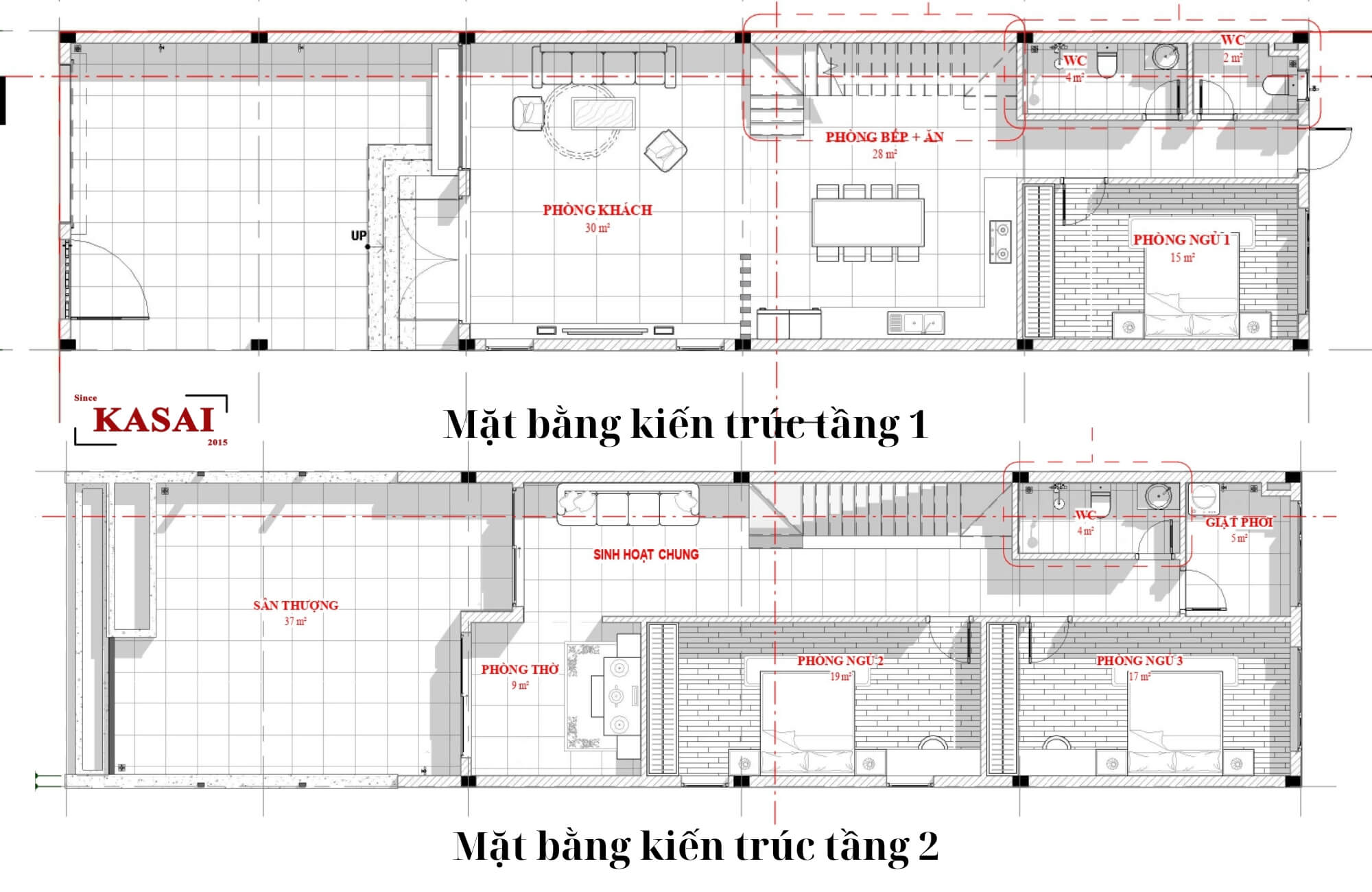 6x20m bản vẽ thiết kế nhà mặt tiền 6m 2 tầng siêu ấn tượng