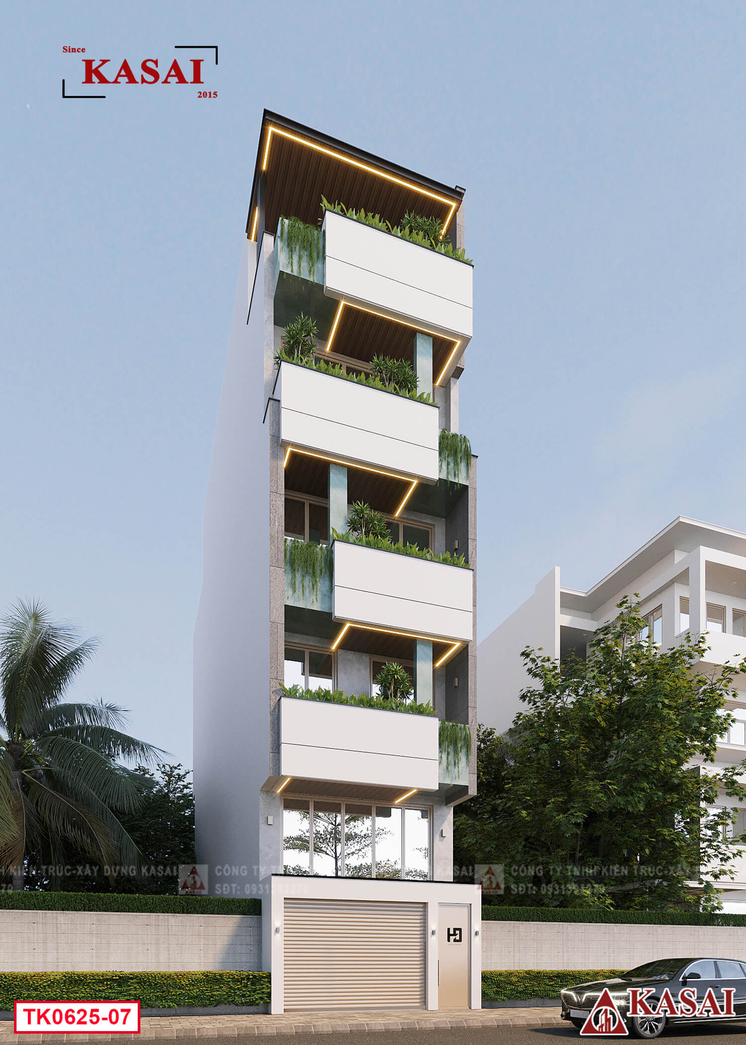 Mẫu nhà 5x21m đẹp
