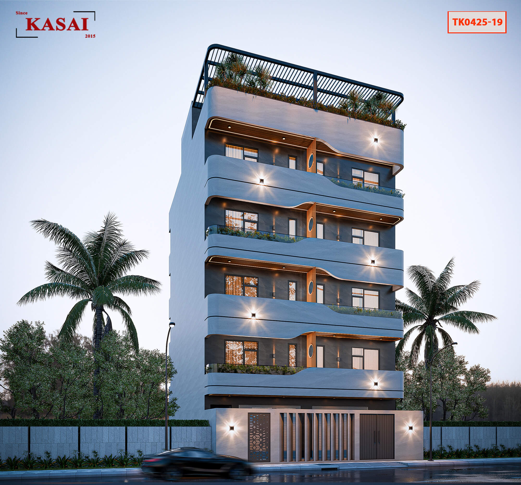 Xây căn hộ cho thuê Đà Nẵng 5 tầng