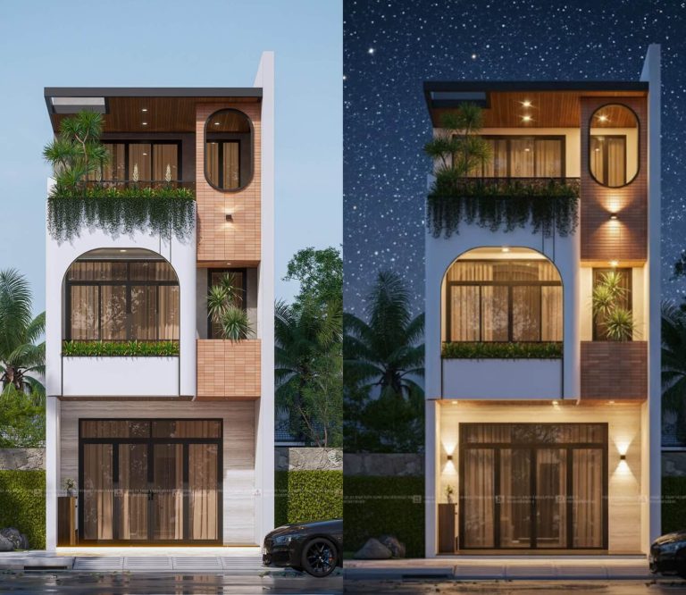 5x14m nhà 5x14m 3 phòng ngủ đẹp