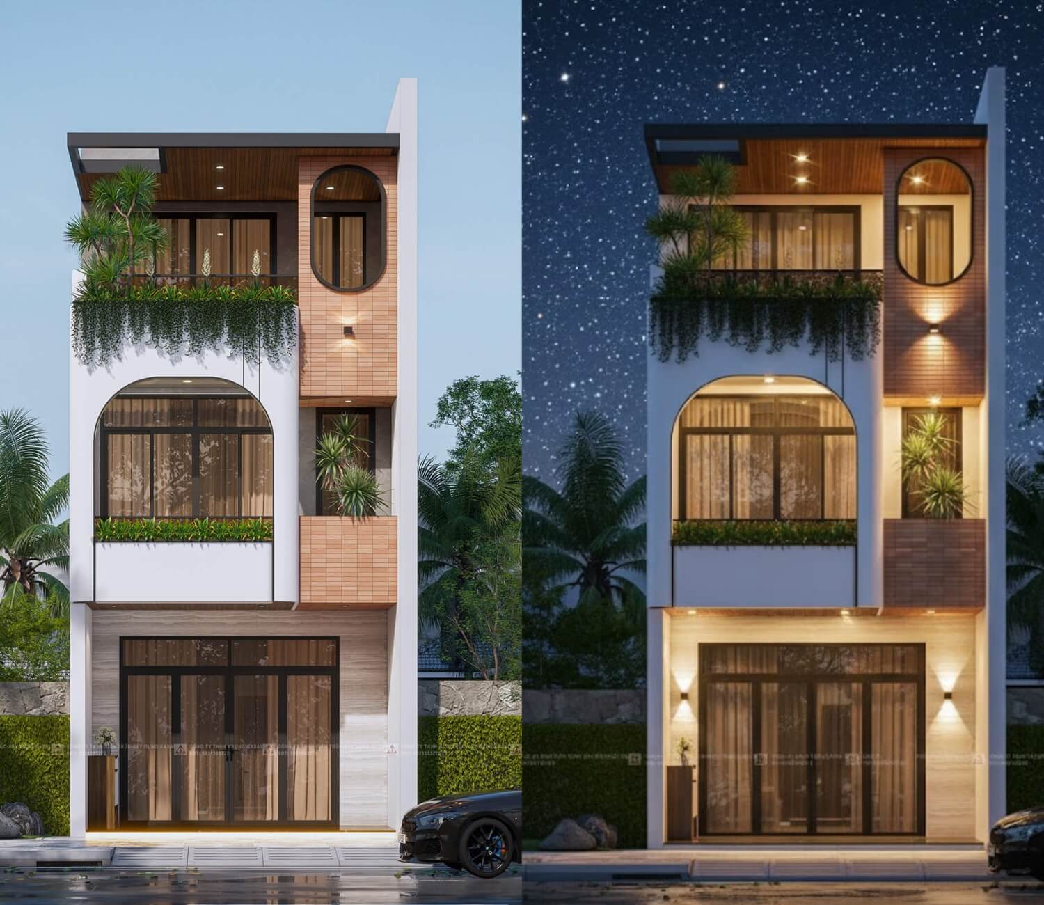 5x14m nhà 5×14 3 phòng ngủ đẹp hiện đại đầy điểm nhấn