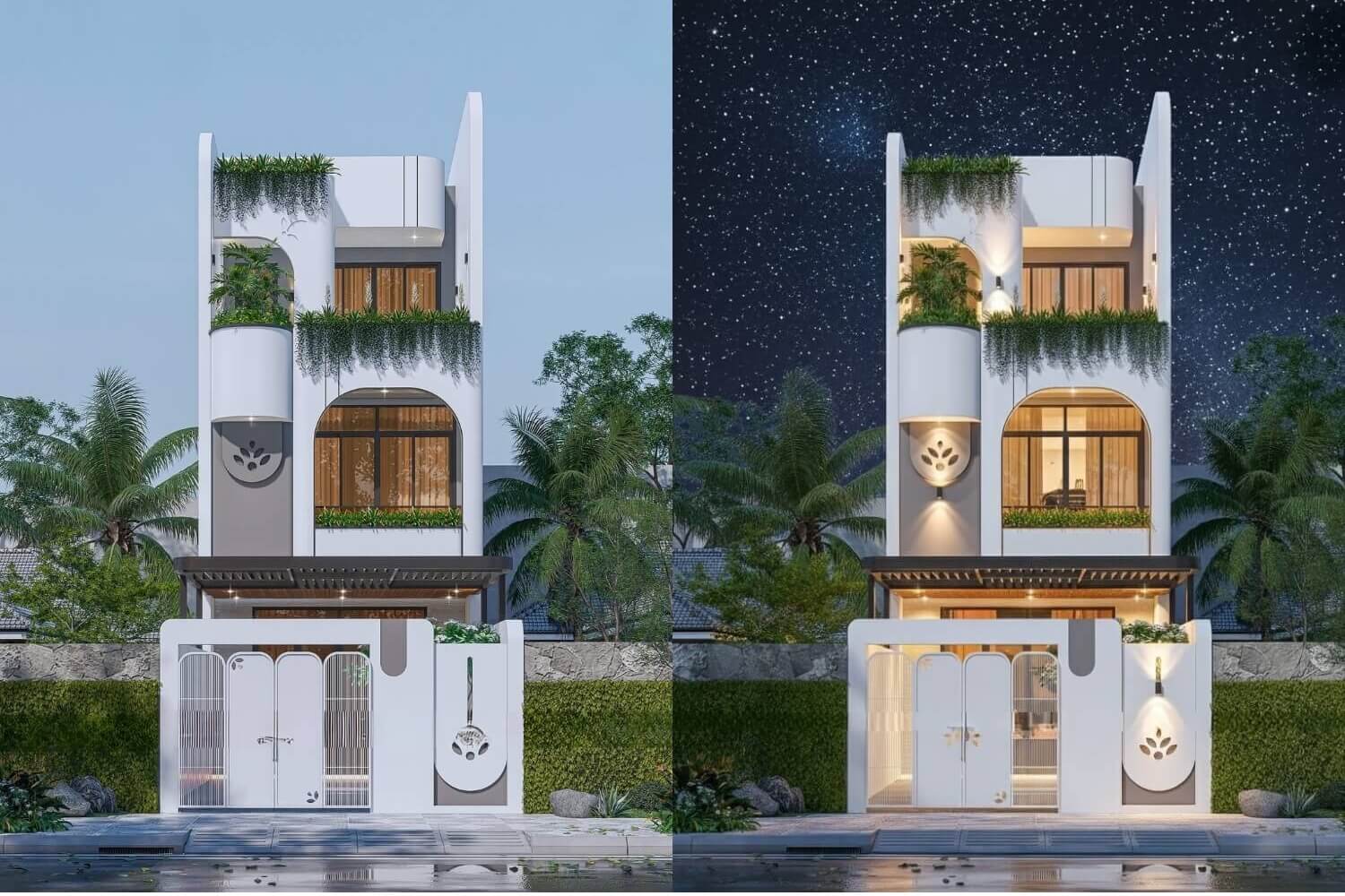 Bản vẽ thiết kế nhà 3 tầng 5x15m tiện nghi, nổi bật giữa phố