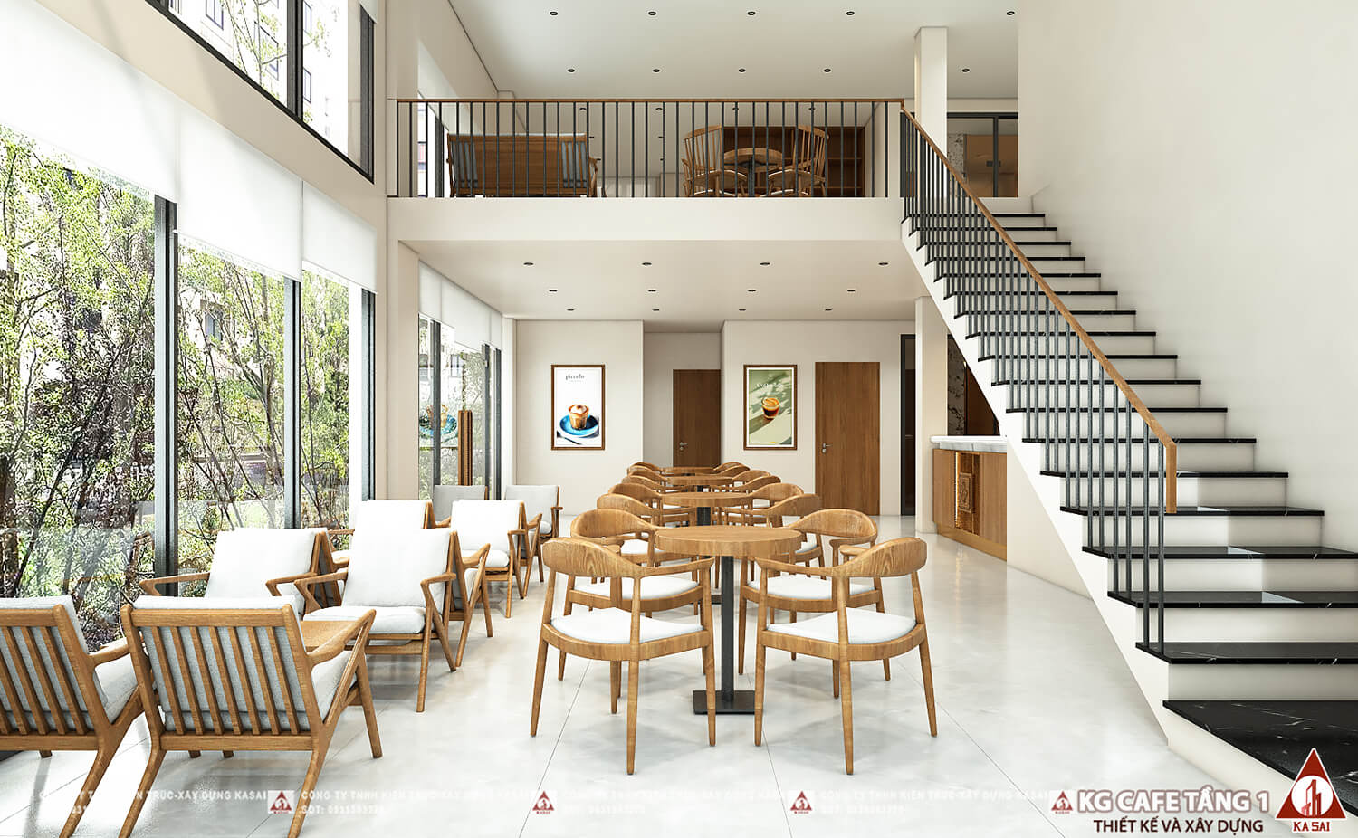 Không gian quán cà phê