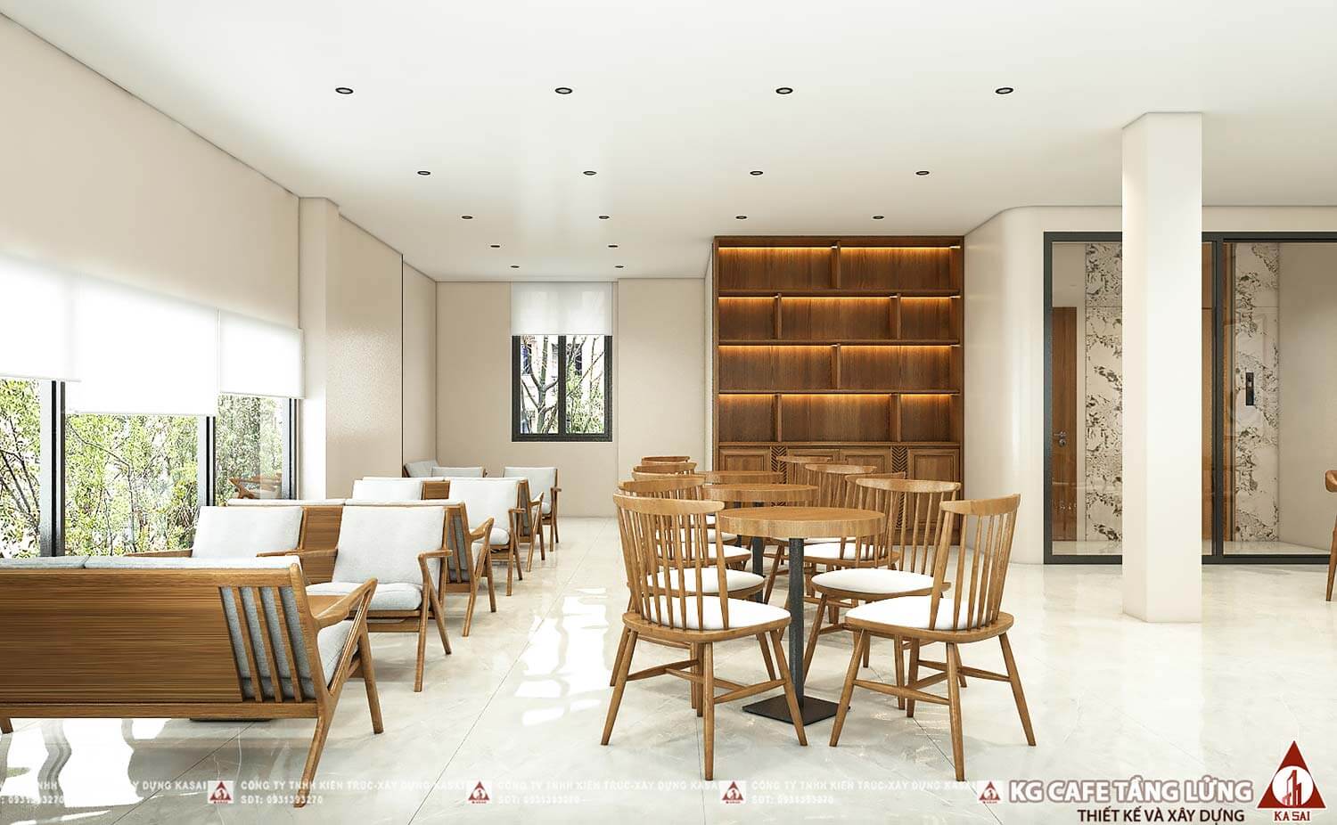 Không gian quán cà phê