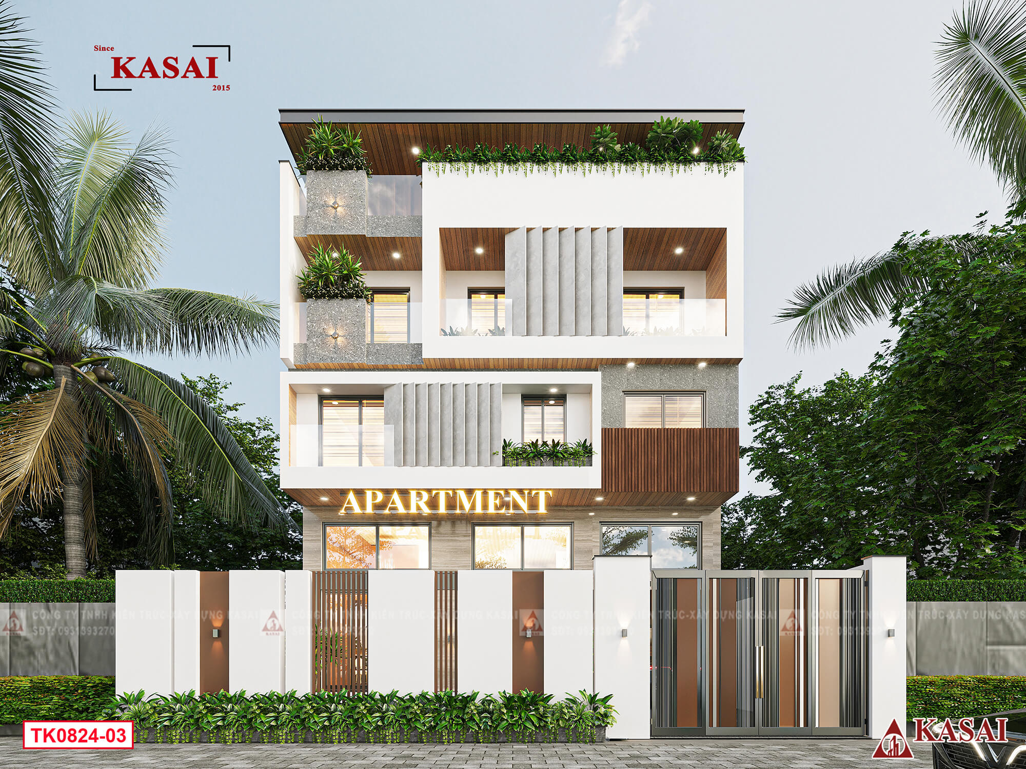 Căn hộ cho thuê 4 tầng Căn hộ cho thuê 4 tầng