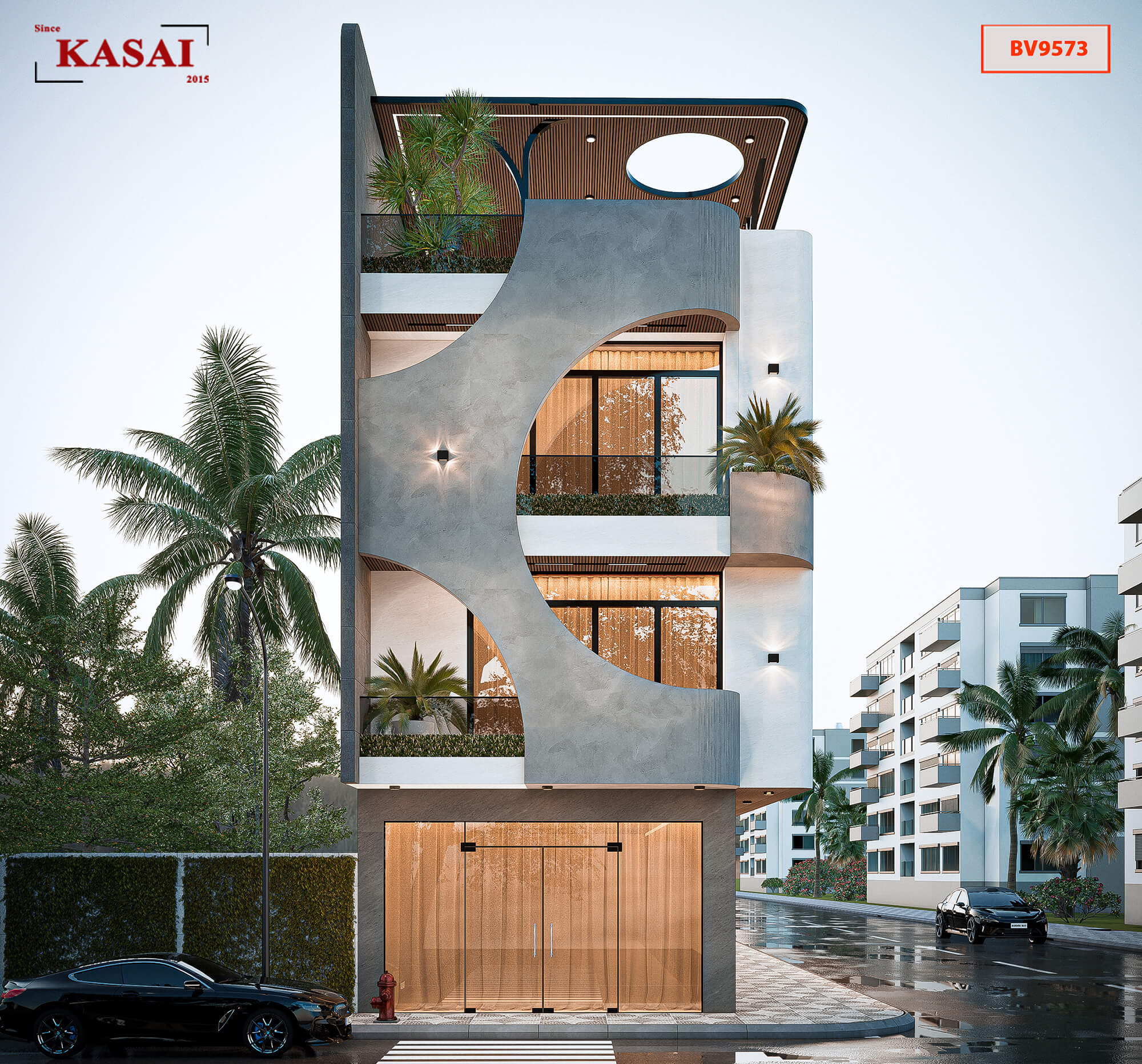 Mẫu nhà 4 tầng hiện đại