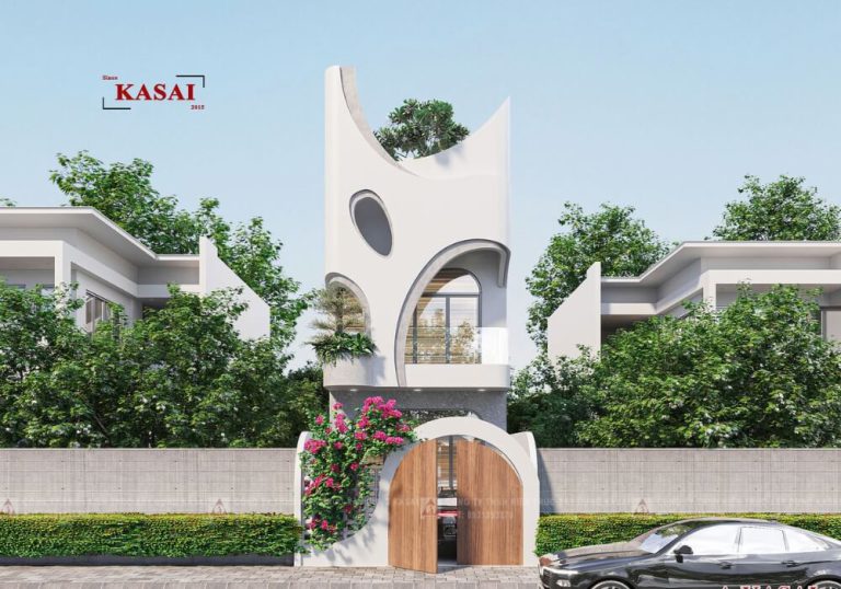 Mẫu nhà 3 tầng 4,5x22 đẹp