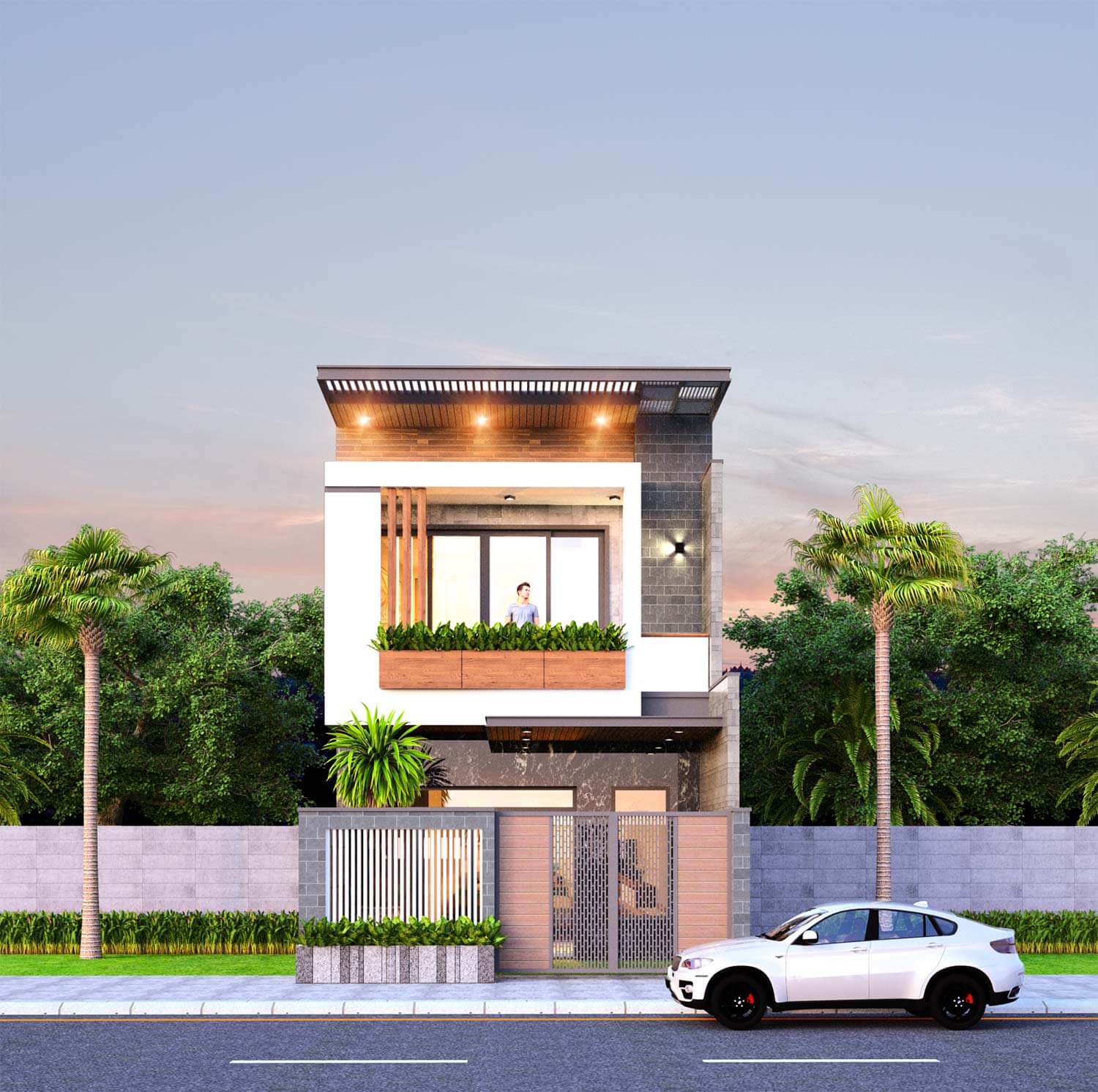 Mẫu nhà ống 2 tầng đơn giản