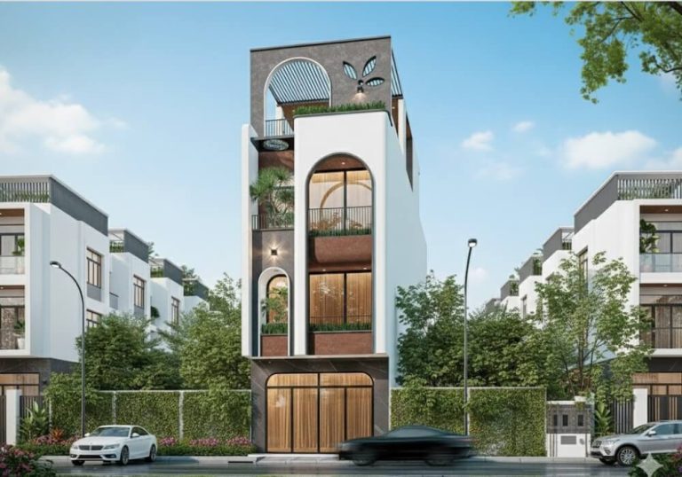 Mẫu nhà phố kết hợp kinh doanh mặt tiền 5m