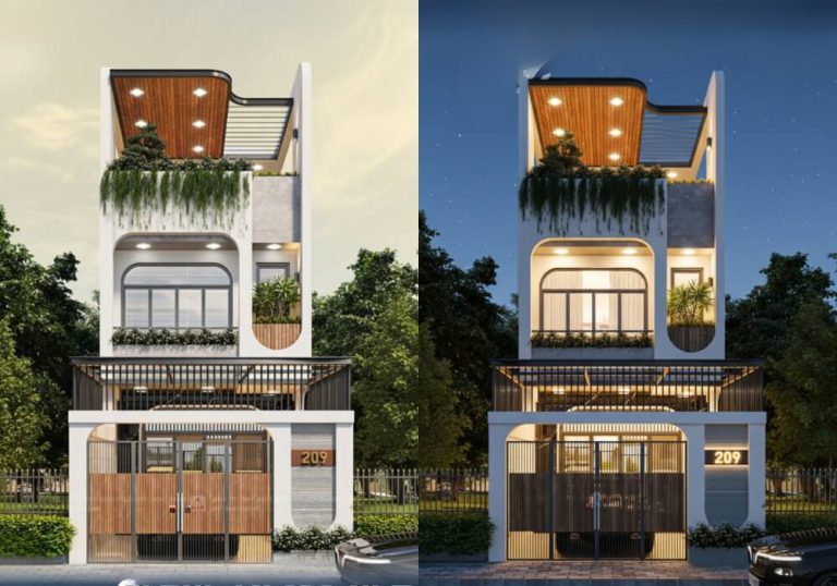 Nhà 3 tầng 5x20 đẹp