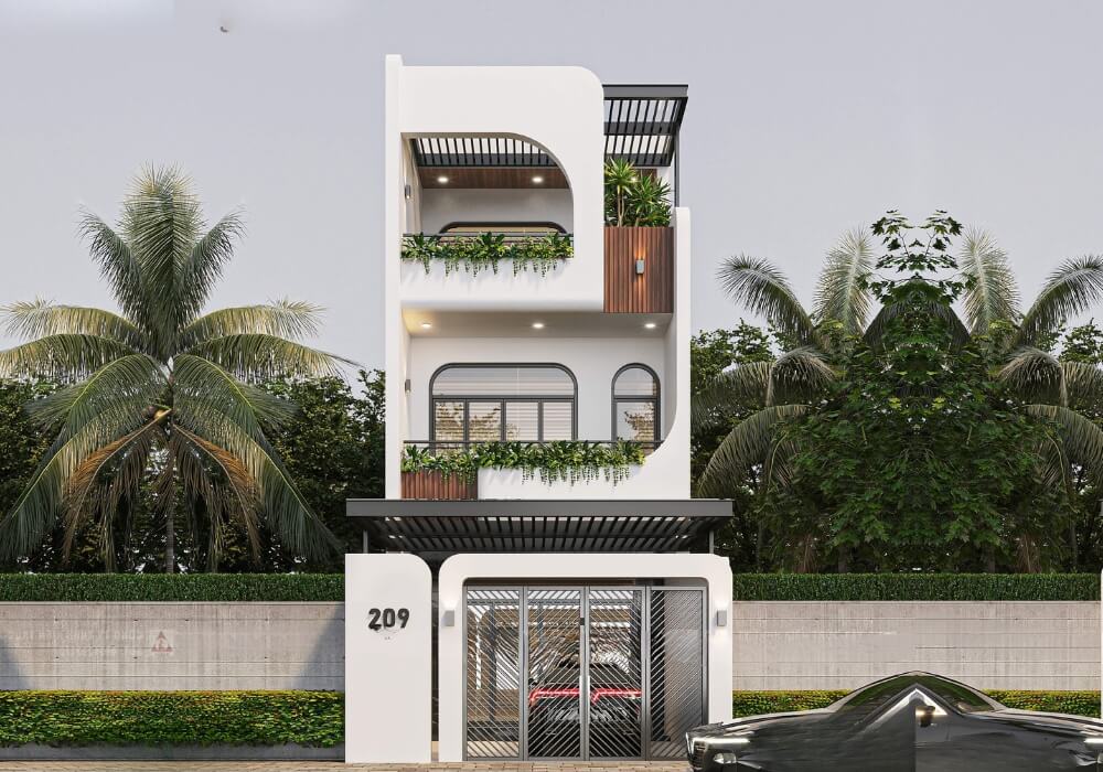 Nhà ống 5x20m hiện đại 3 tầng vừa ở vừa kinh doanh siêu tiện nghi