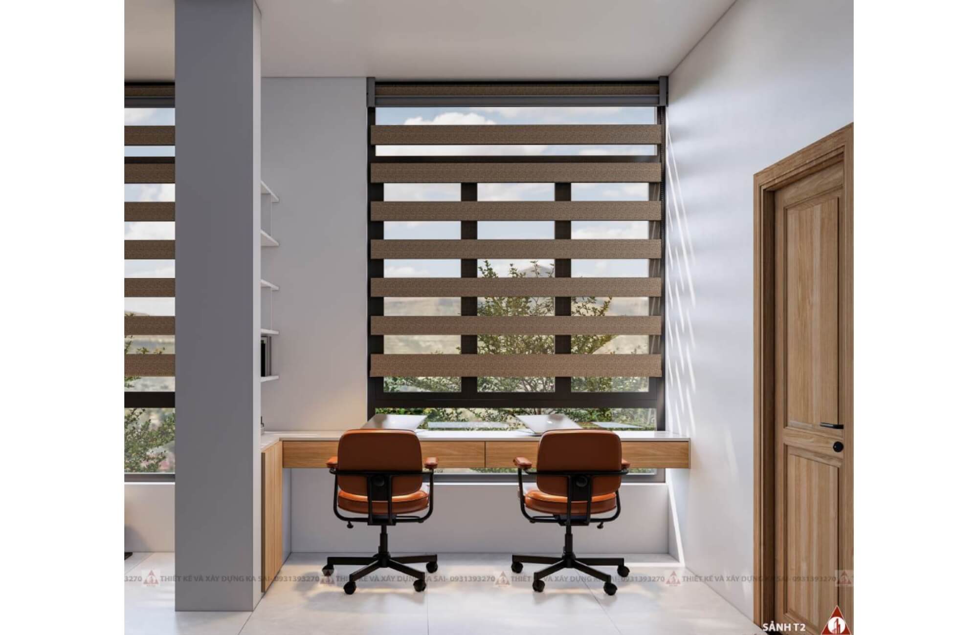 Sảnh mẫu nhà 4 tầng hiện đại