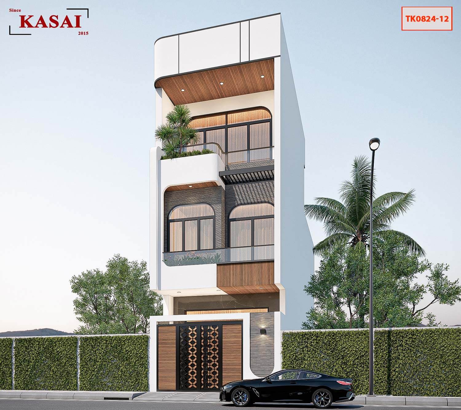 Thiết kế nhà 3 tầng 4,5x15m