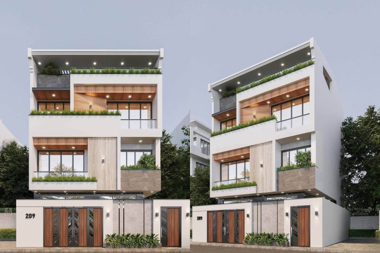 Biệt thự 4 tầng hiện đại 10x13m