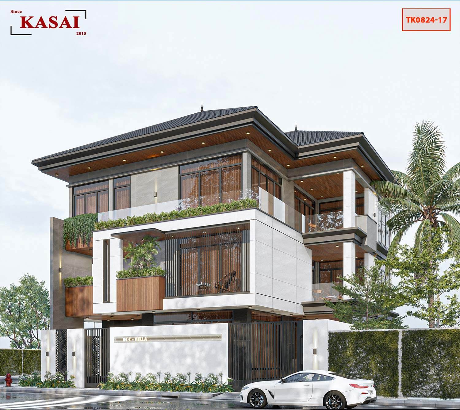 Biệt thự mặt tiền 18m đẹp