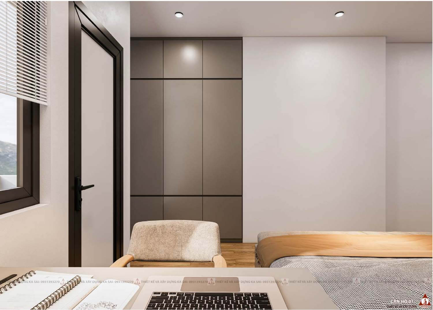 Thiết kế căn hộ mẫu tân tòa nhà Apartment cho thuê tại Đà Nẵng