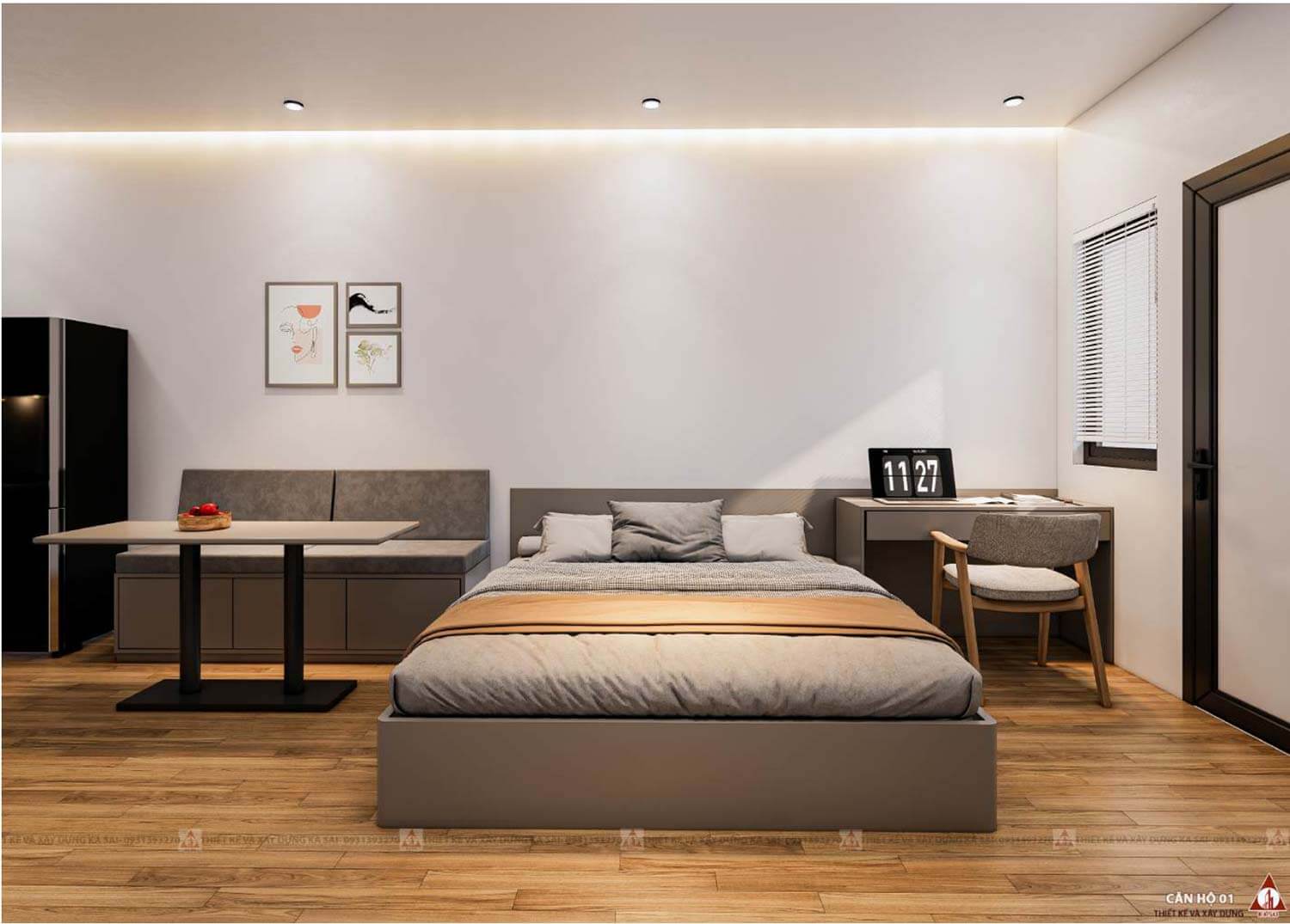 Thiết kế căn hộ mẫu tân tòa nhà Apartment cho thuê tại Đà Nẵng