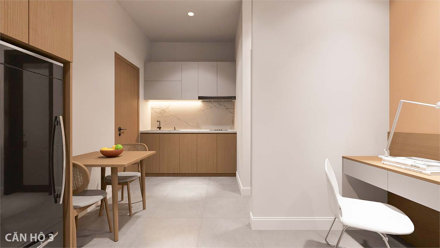 Căn hộ dịch vụ mặt tiền lam gỗ