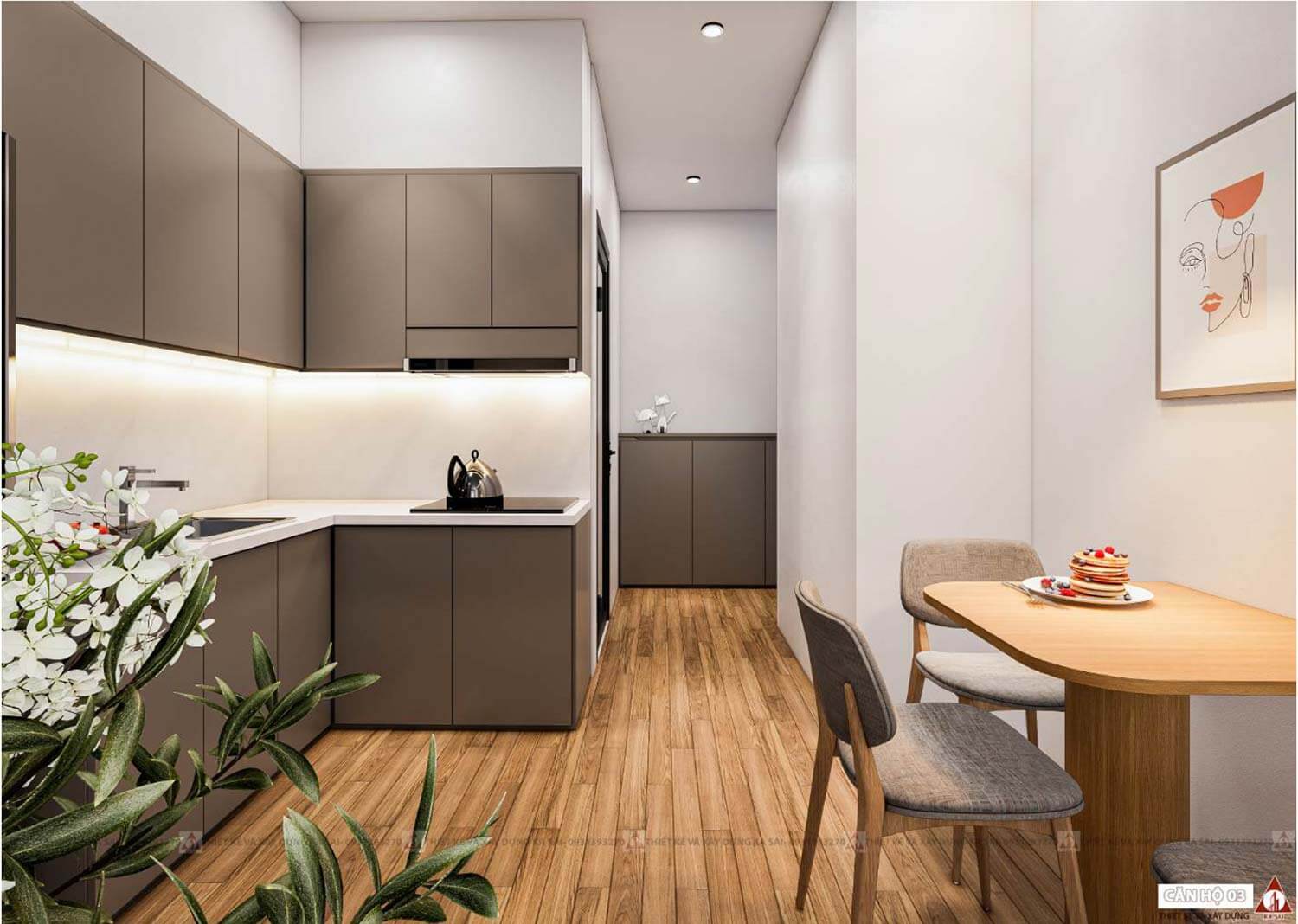 Thiết kế căn hộ mẫu tân tòa nhà Apartment cho thuê tại Đà Nẵng