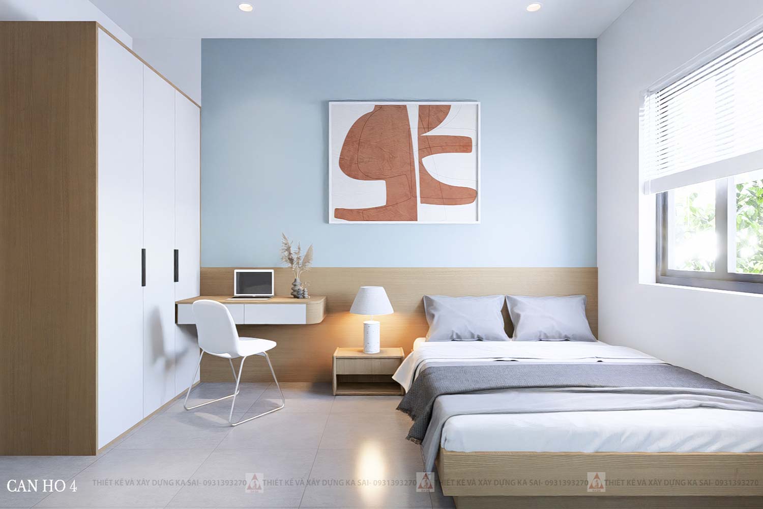 Căn hộ dịch vụ mặt tiền lam gỗ