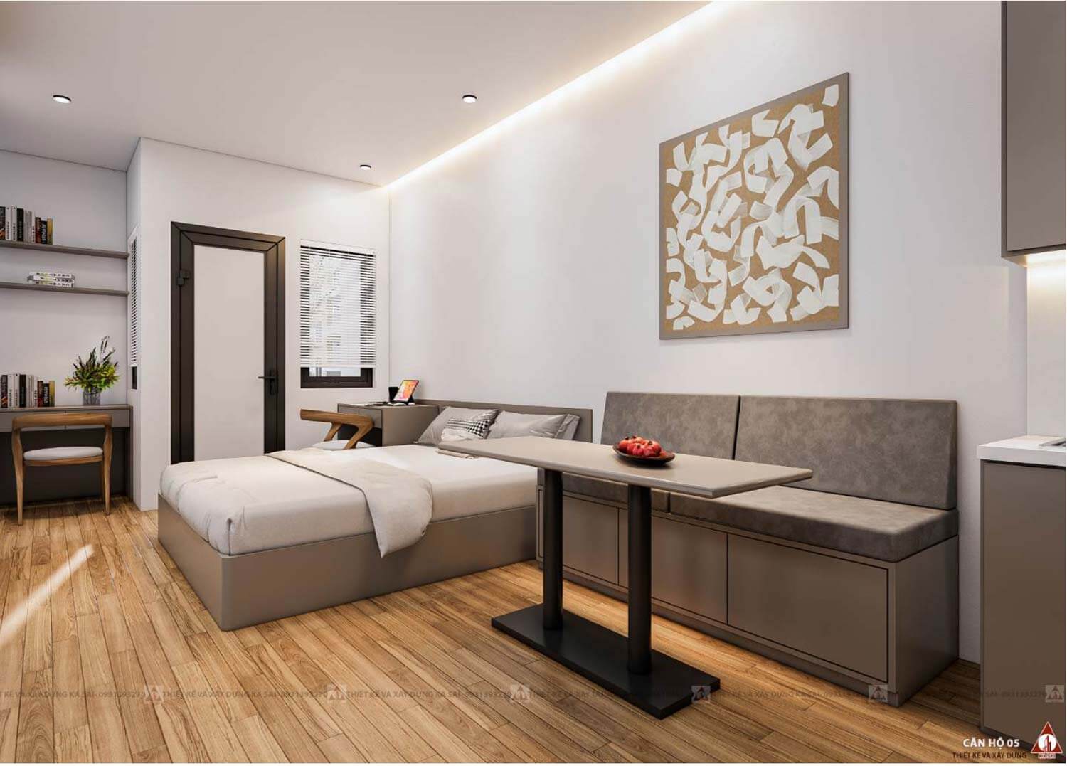 Thiết kế căn hộ mẫu tân tòa nhà Apartment cho thuê tại Đà Nẵng