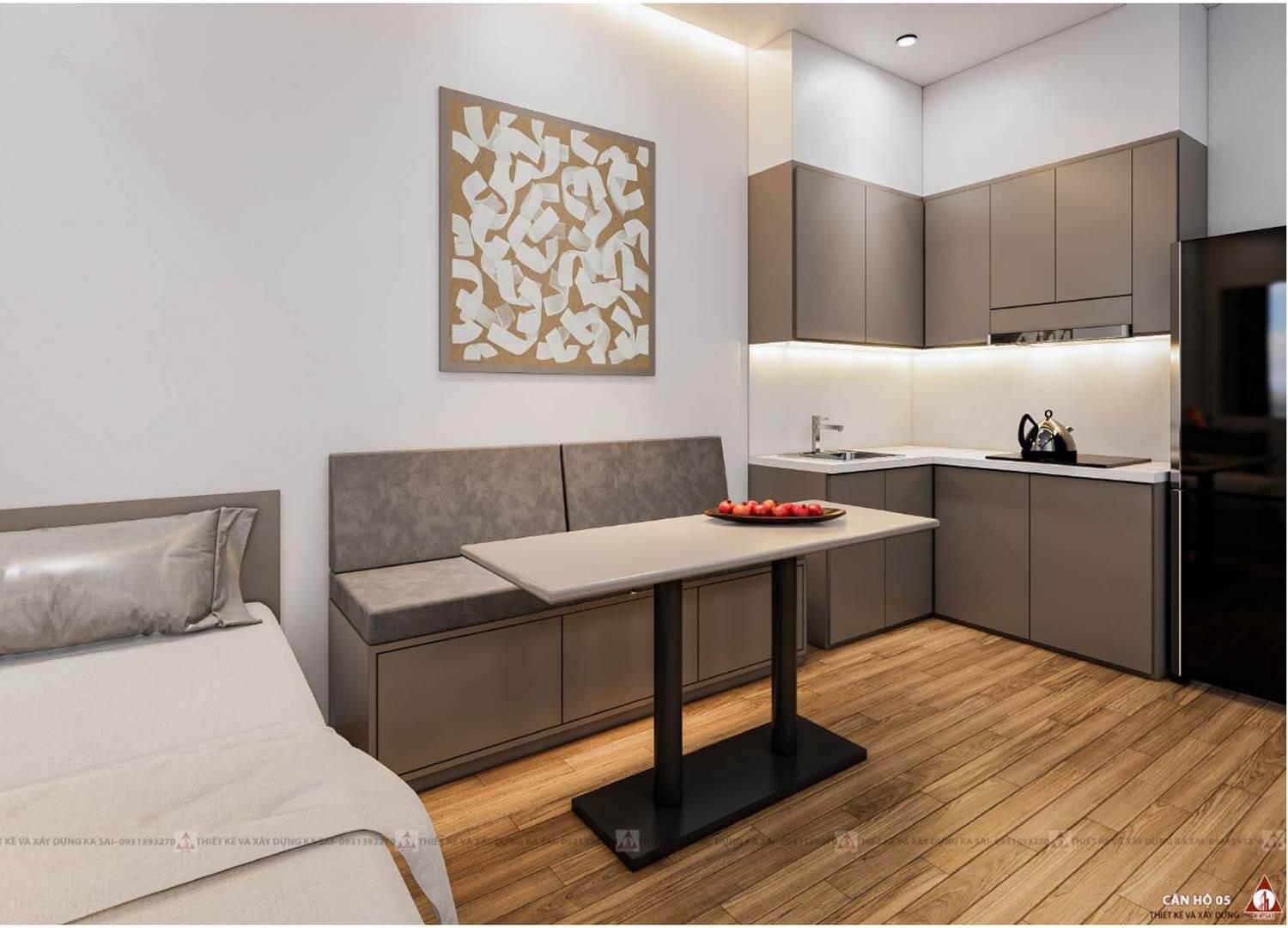 Thiết kế căn hộ mẫu tân tòa nhà Apartment cho thuê tại Đà Nẵng Thiết kế căn hộ mẫu tân tòa nhà Apartment cho thuê tại Đà Nẵng