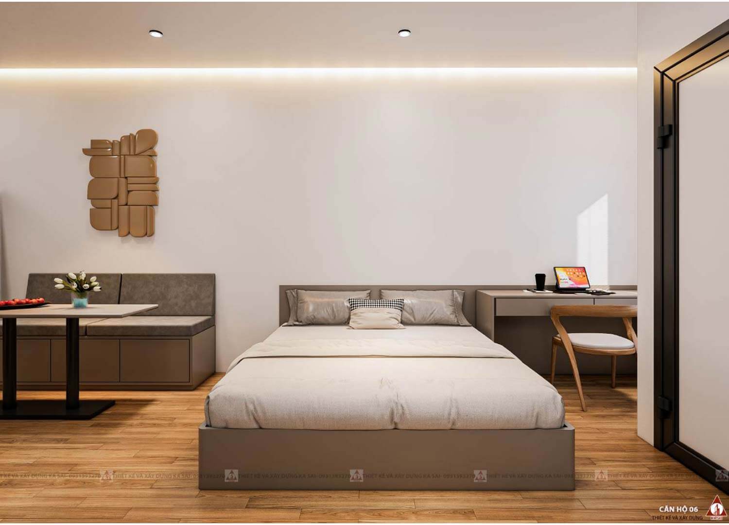 Thiết kế căn hộ mẫu tân tòa nhà Apartment cho thuê tại Đà Nẵng