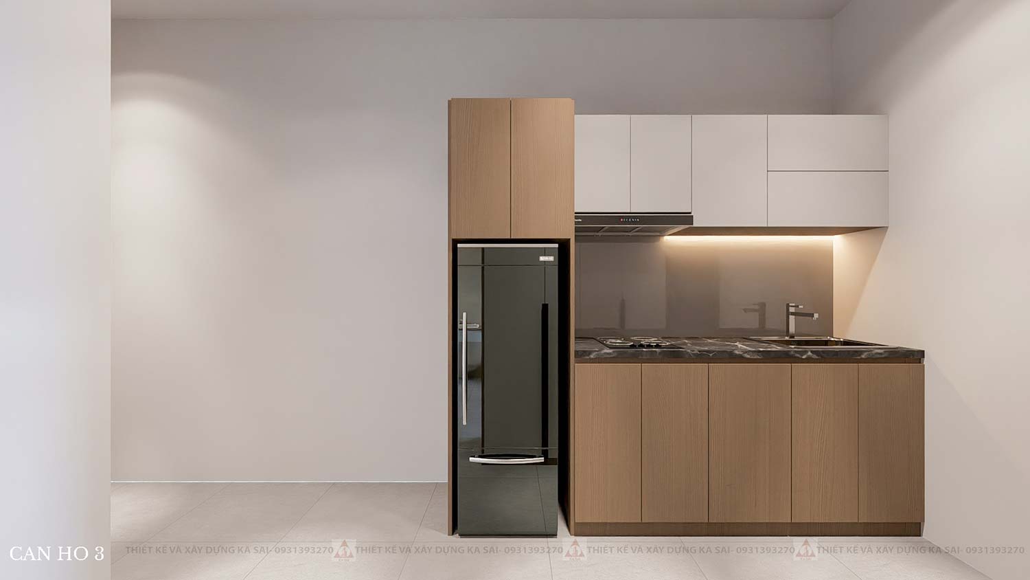 Căn hộ mẫu thiết kế căn hộ dịch vụ 5x20m