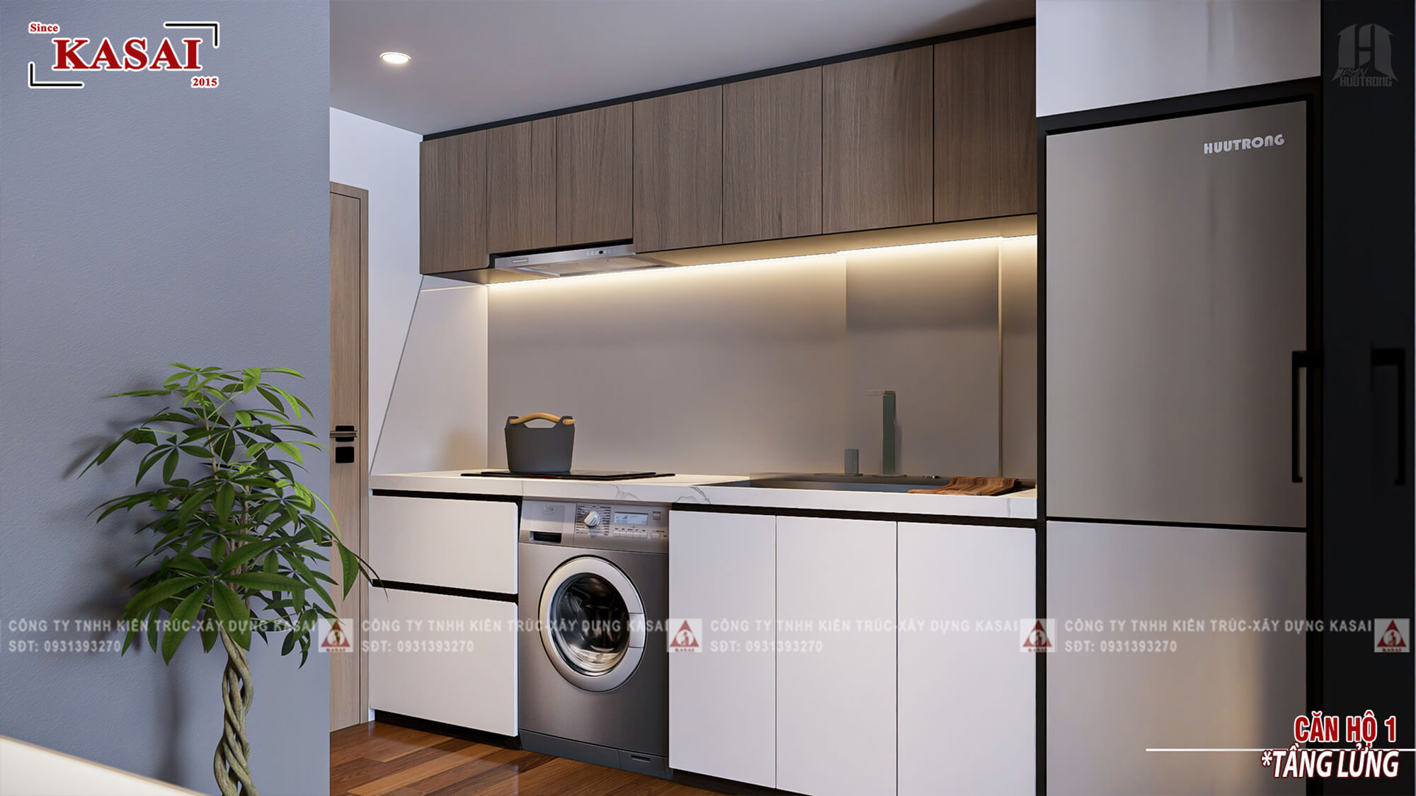 Căn hộ mẫu thiết kế Apartment 5 tầng