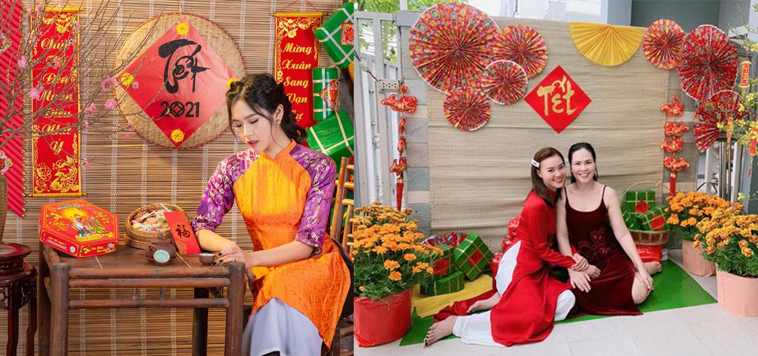 Concept chụp ảnh tết tại nhà