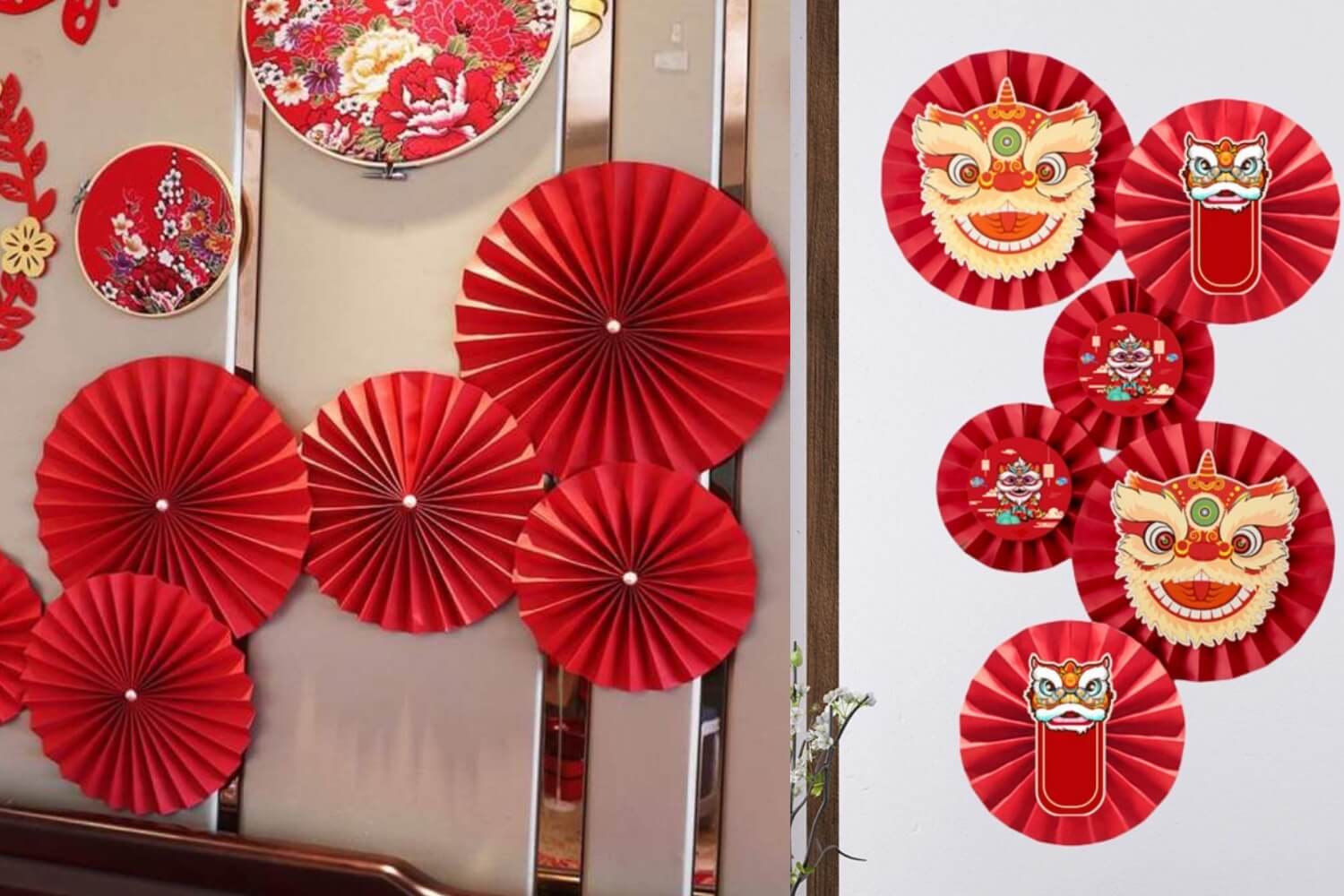 Quạt trang trí Tết