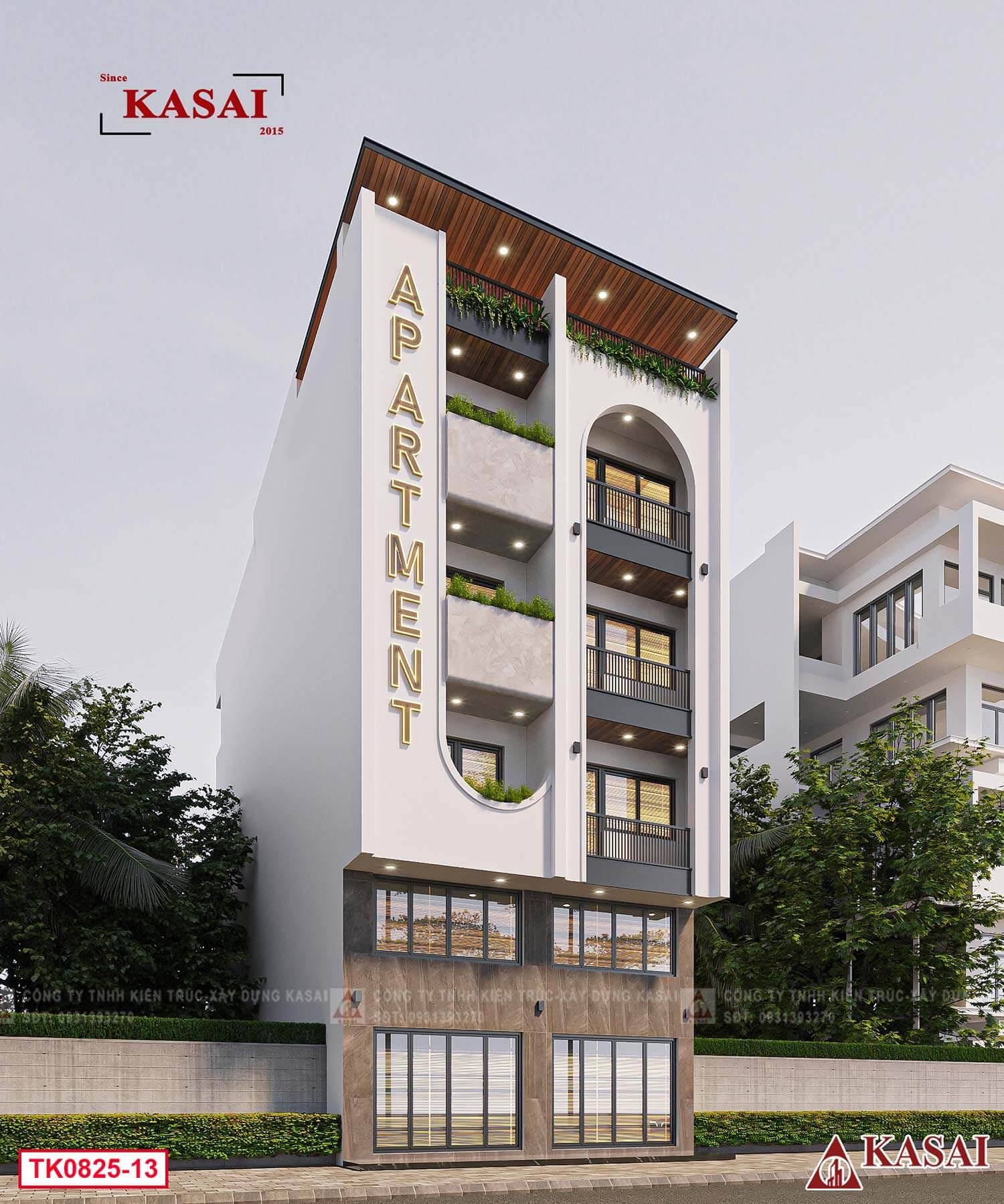 Thiết kế Apartment siêu thoáng